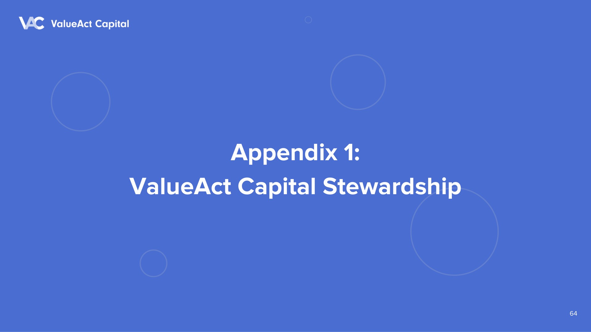 appendix capital stewardship | ValueAct Capital