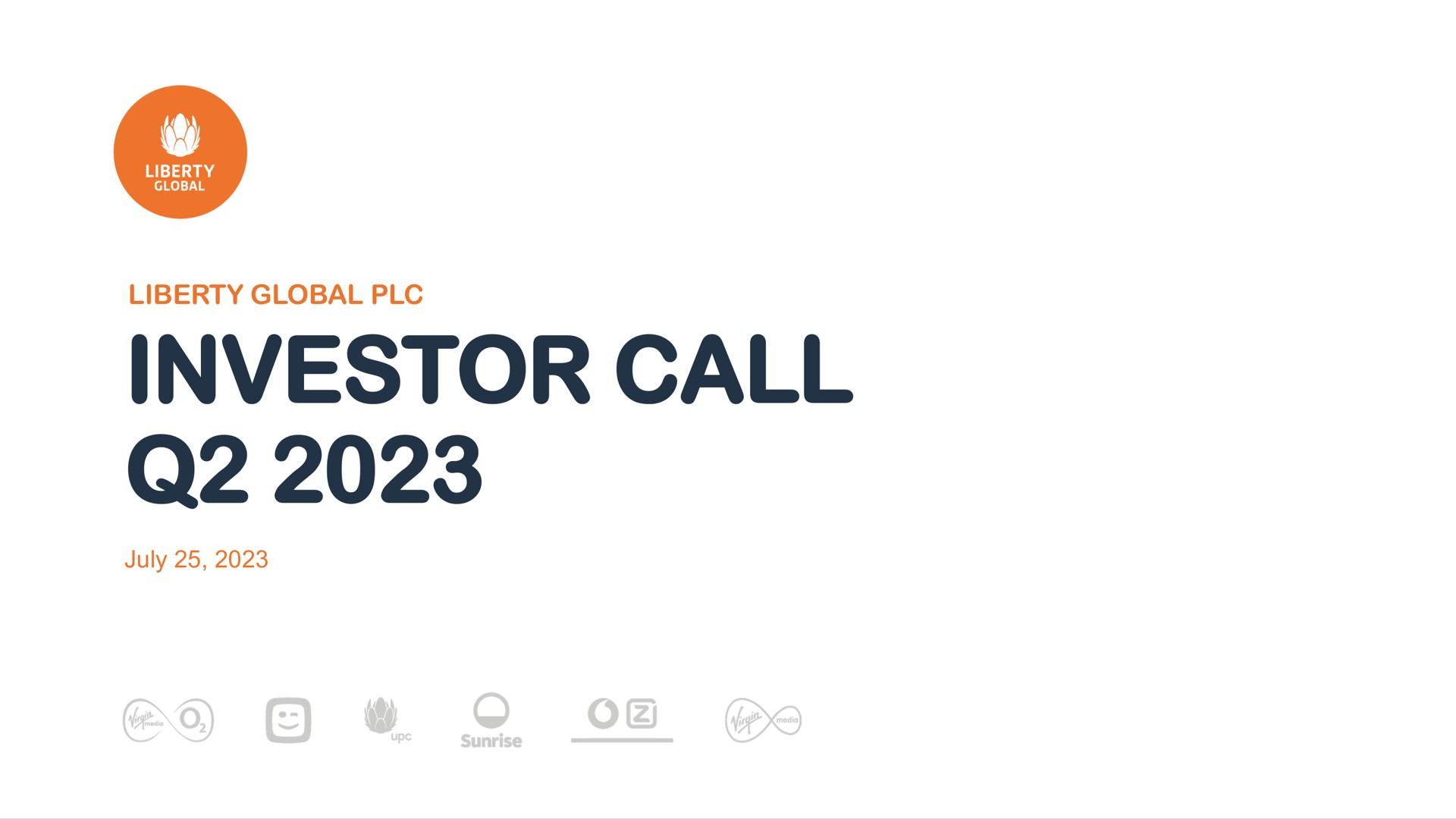 investor call | Liberty Global