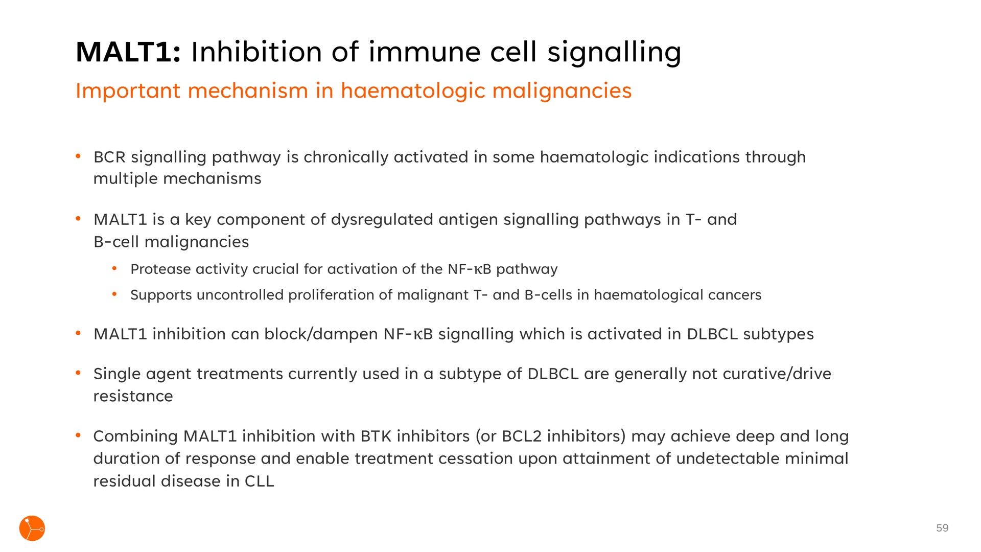 malt inhibition of immune cell signalling | Exscientia