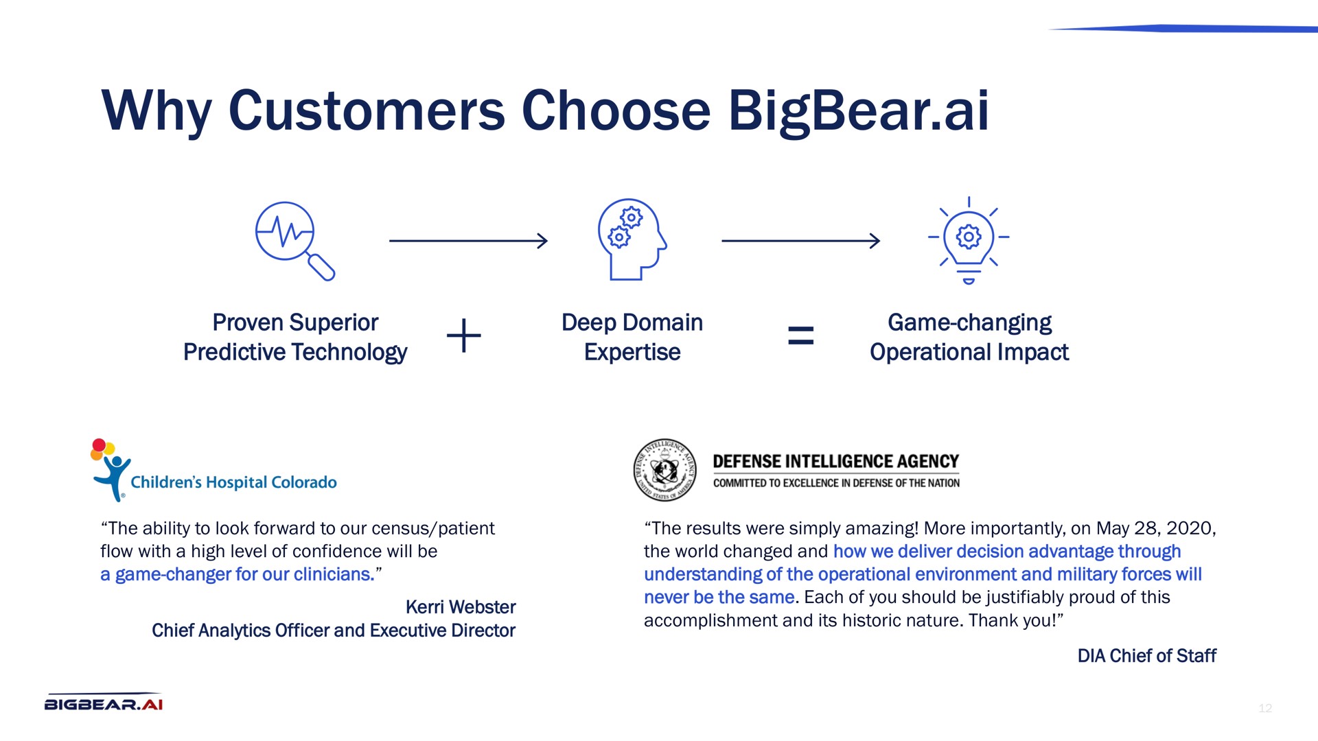 why customers choose | Bigbear AI