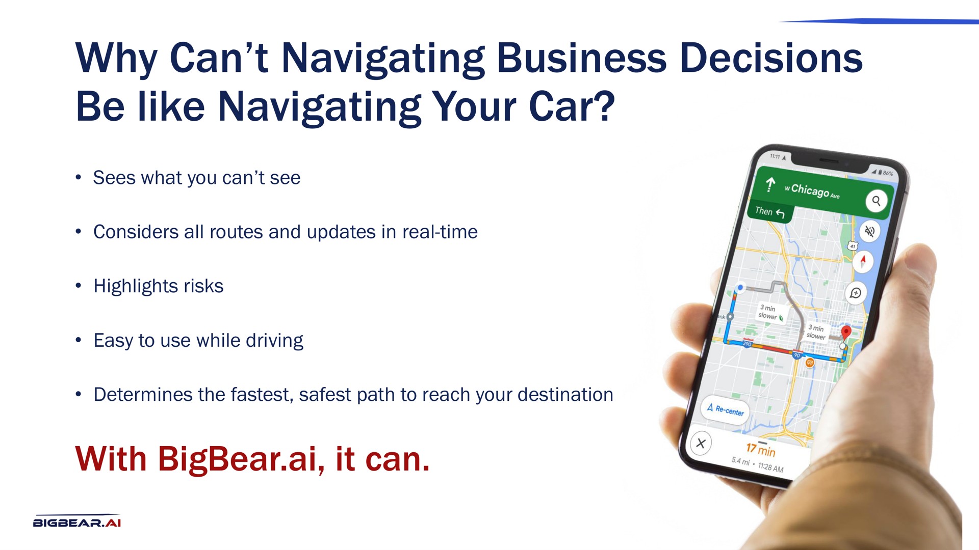 why can navigating business decisions be like navigating your car | Bigbear AI