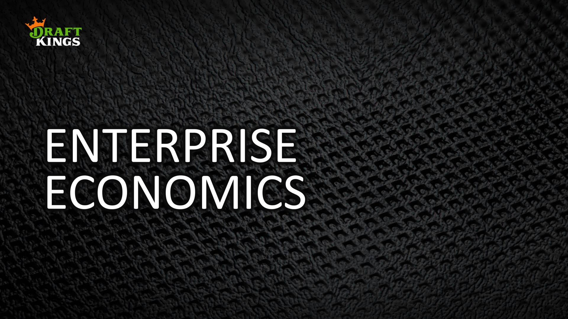 enterprise economics gon ies | DraftKings