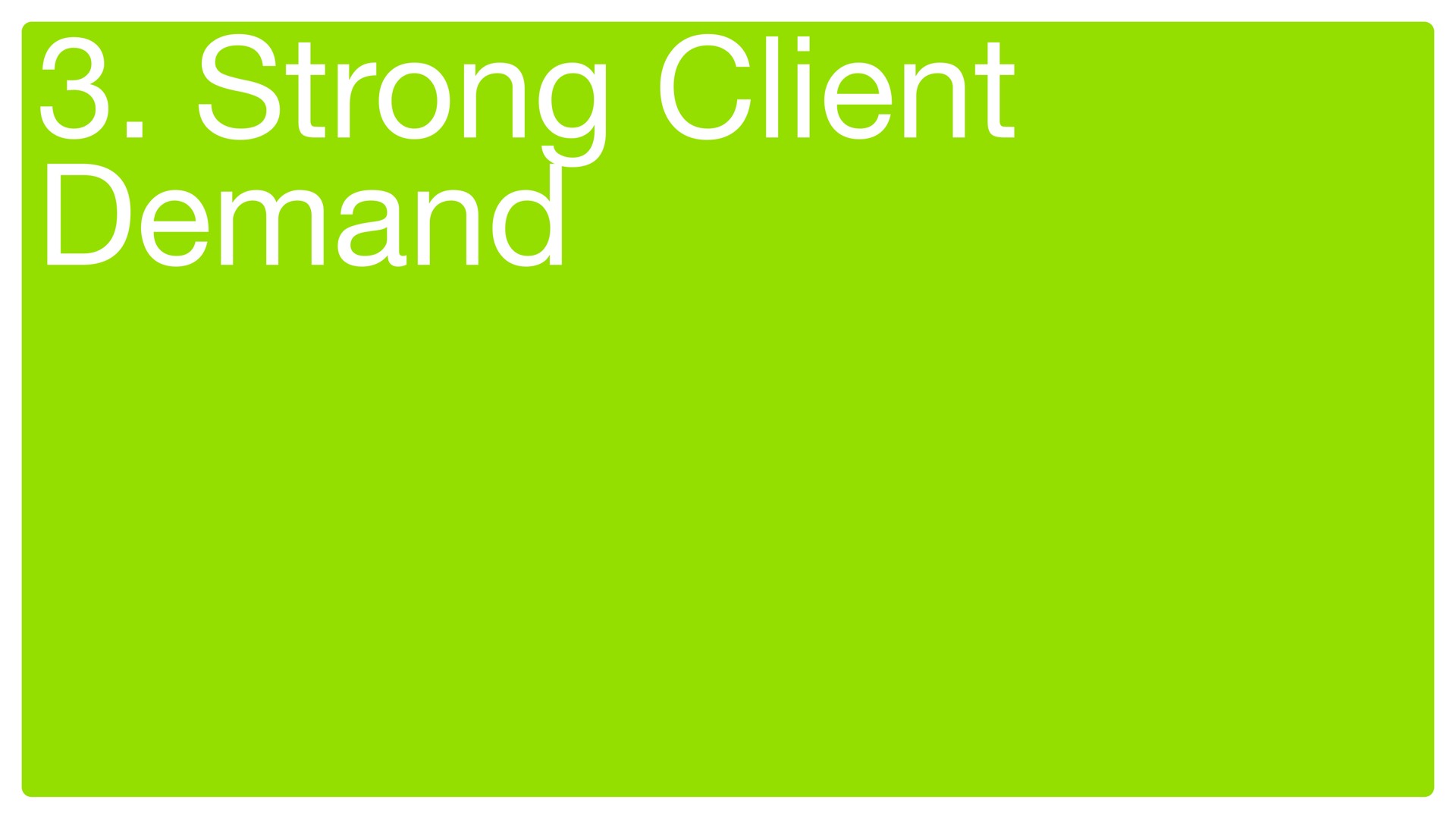 strong client demand | Upwork