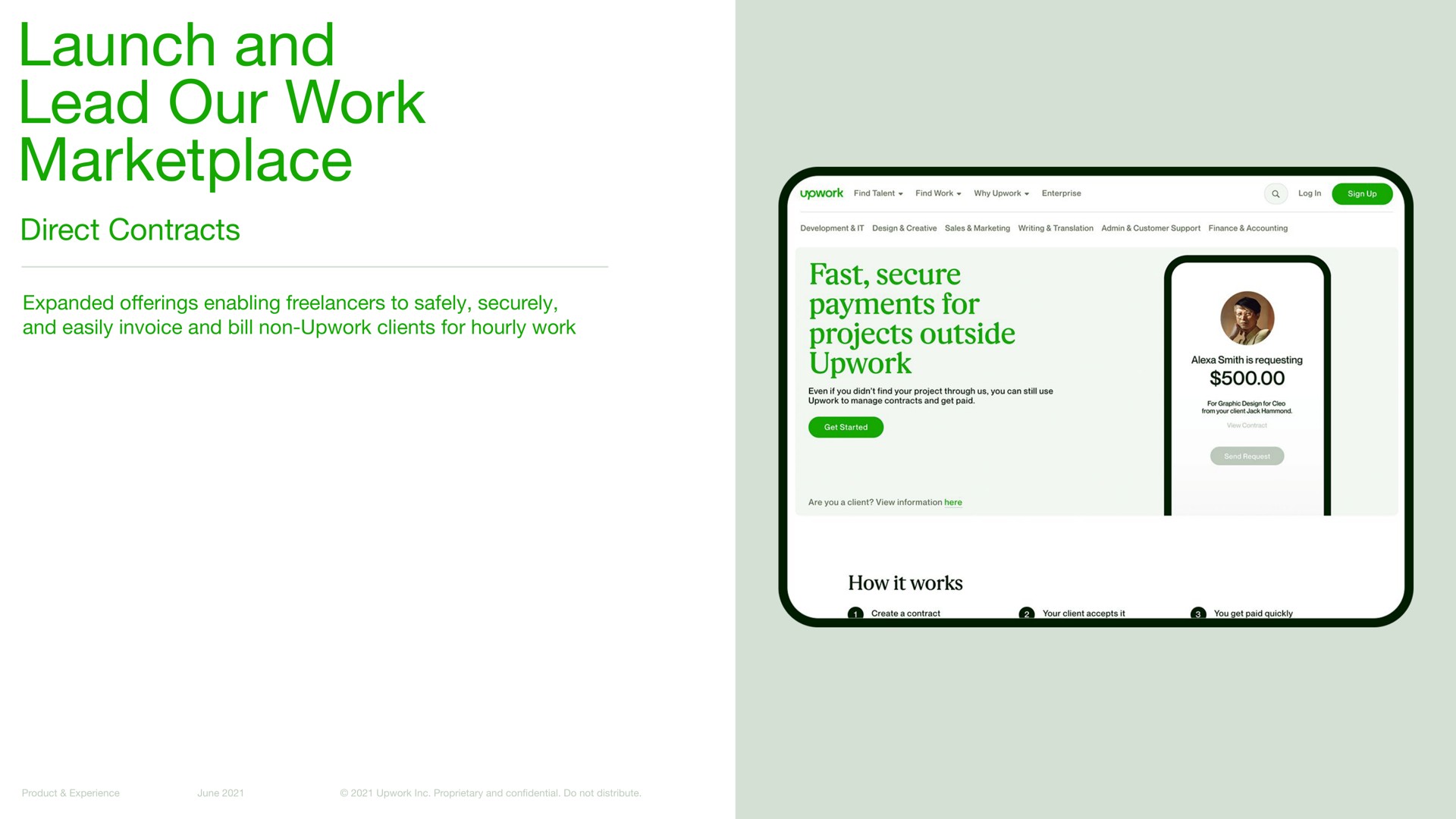 launch and lead our work | Upwork