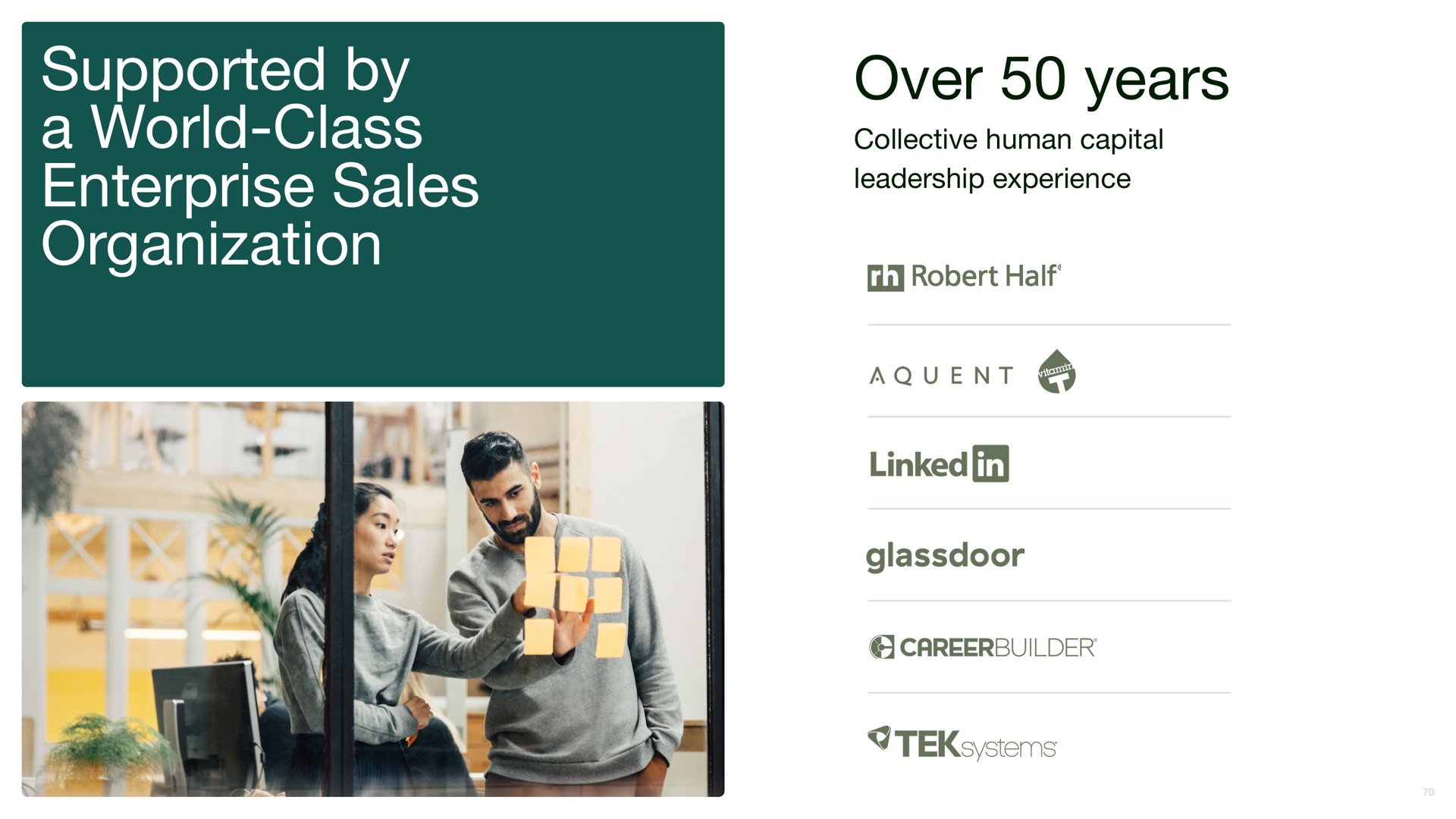supported by a world class enterprise sales organization over years | Upwork
