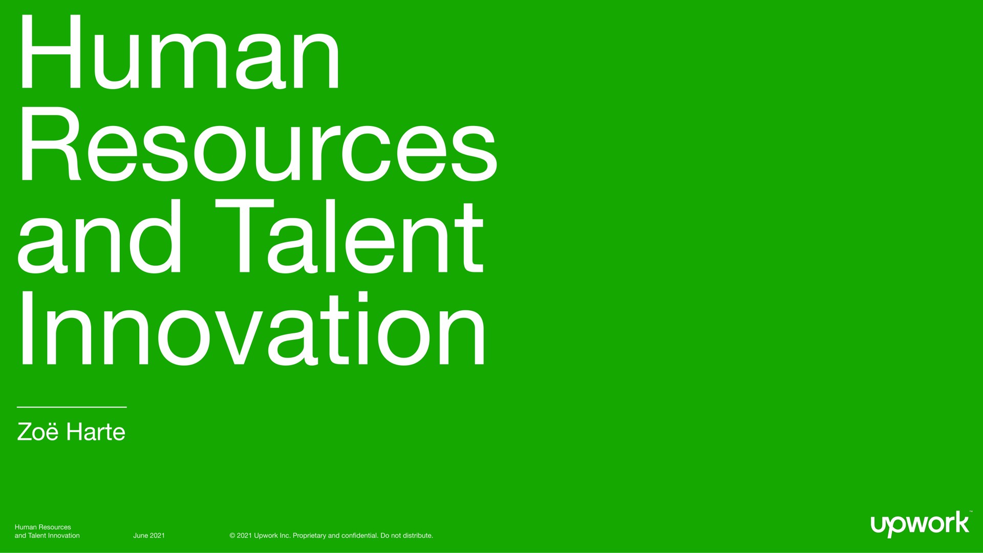 human resources and talent innovation | Upwork