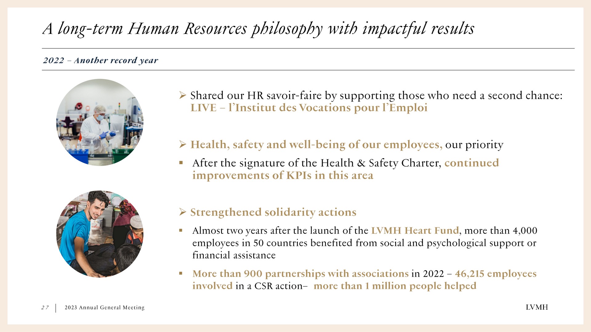 a long term resources philosophy with results | LVMH