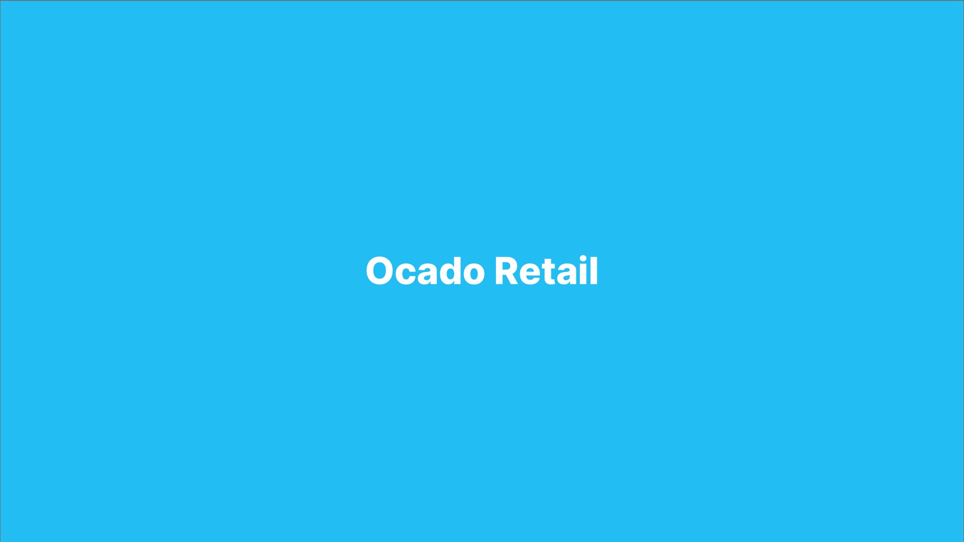 retail | Ocado