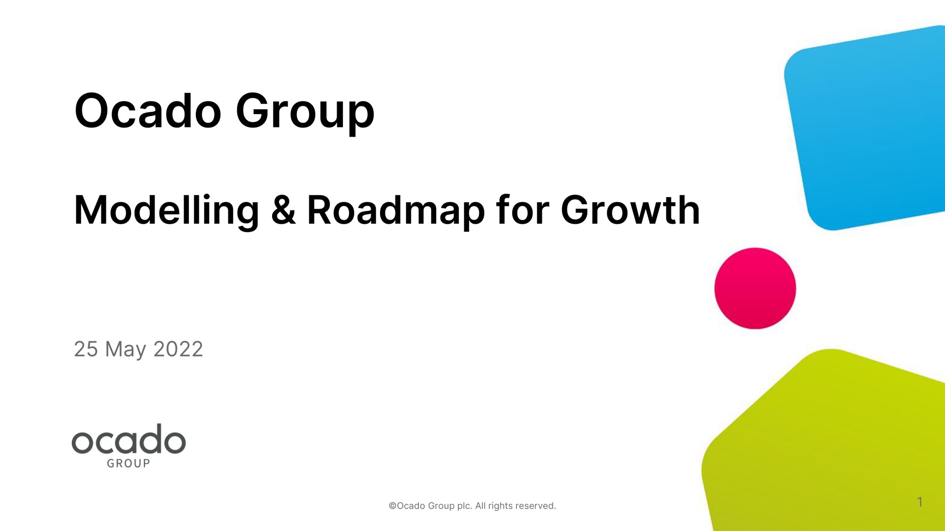 group modelling for growth may | Ocado