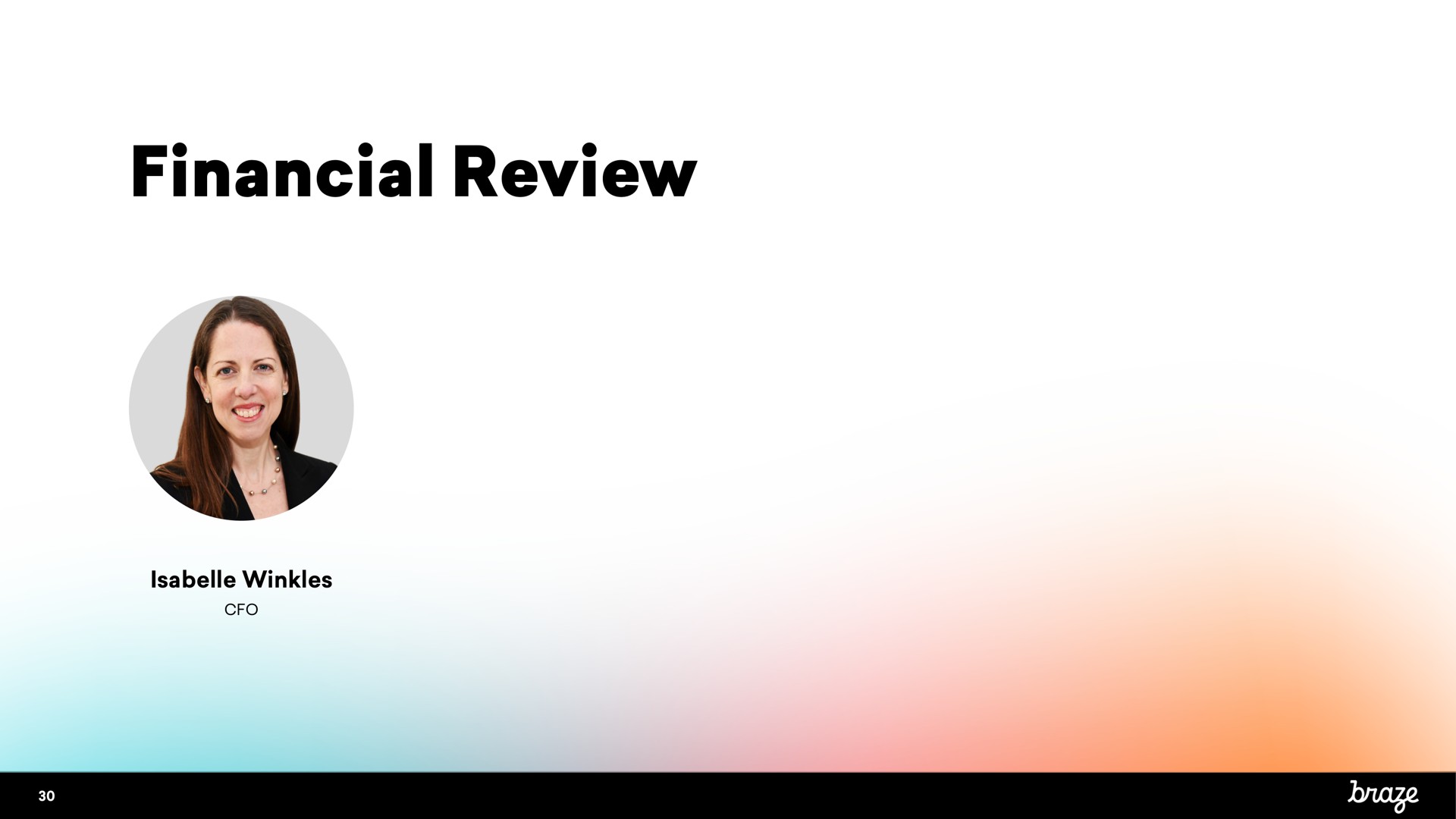 financial review | Braze
