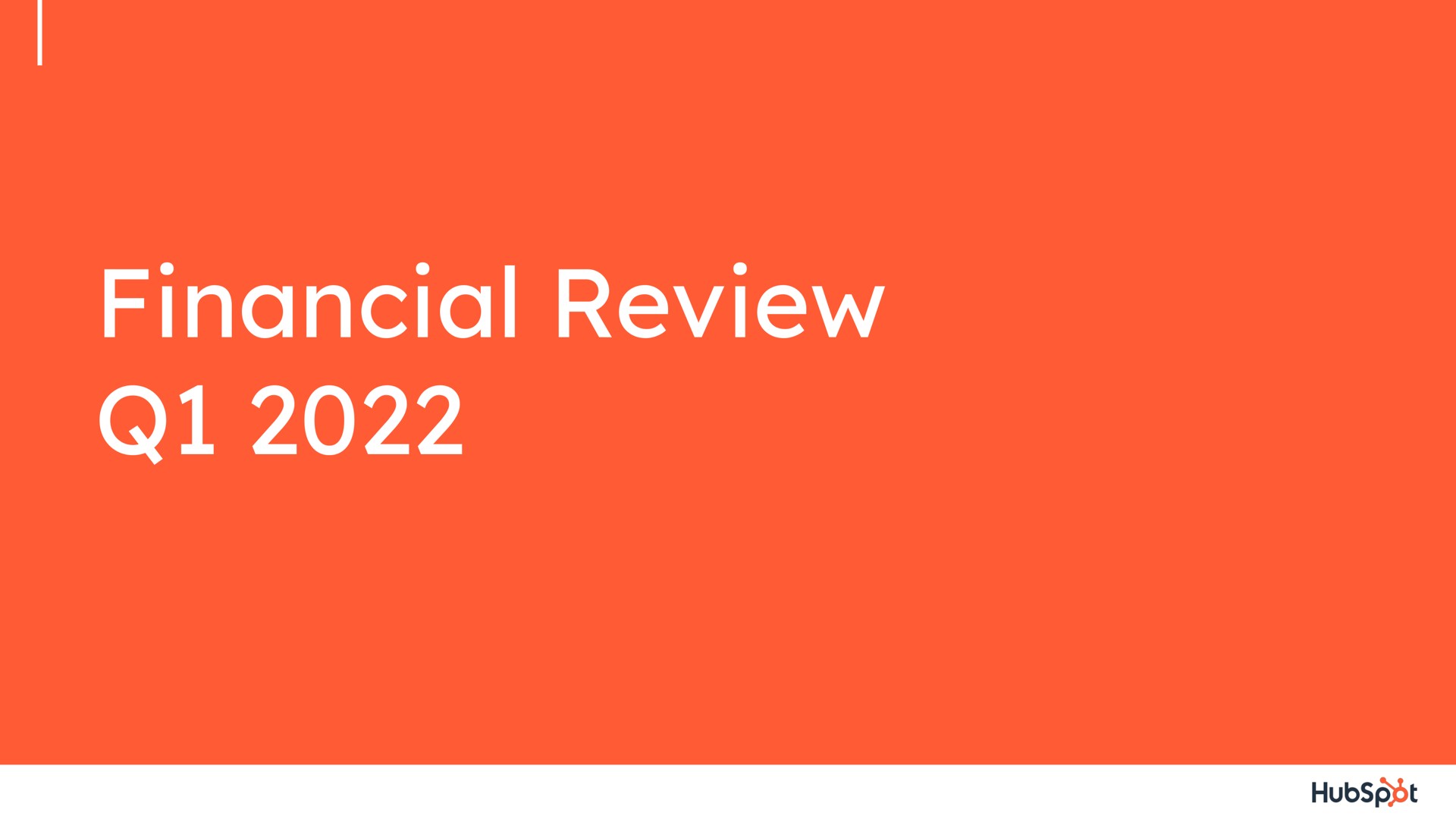financial review | Hubspot