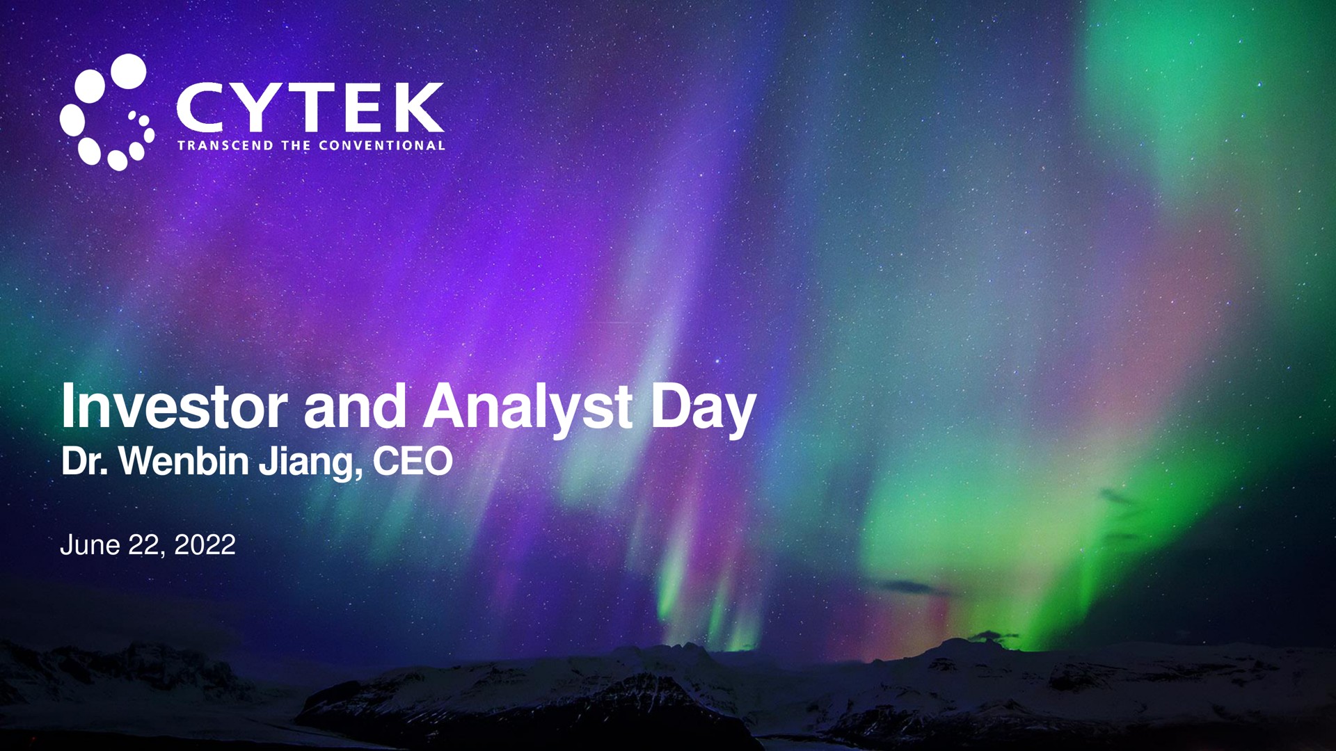 investor and analyst day tee | Cytek