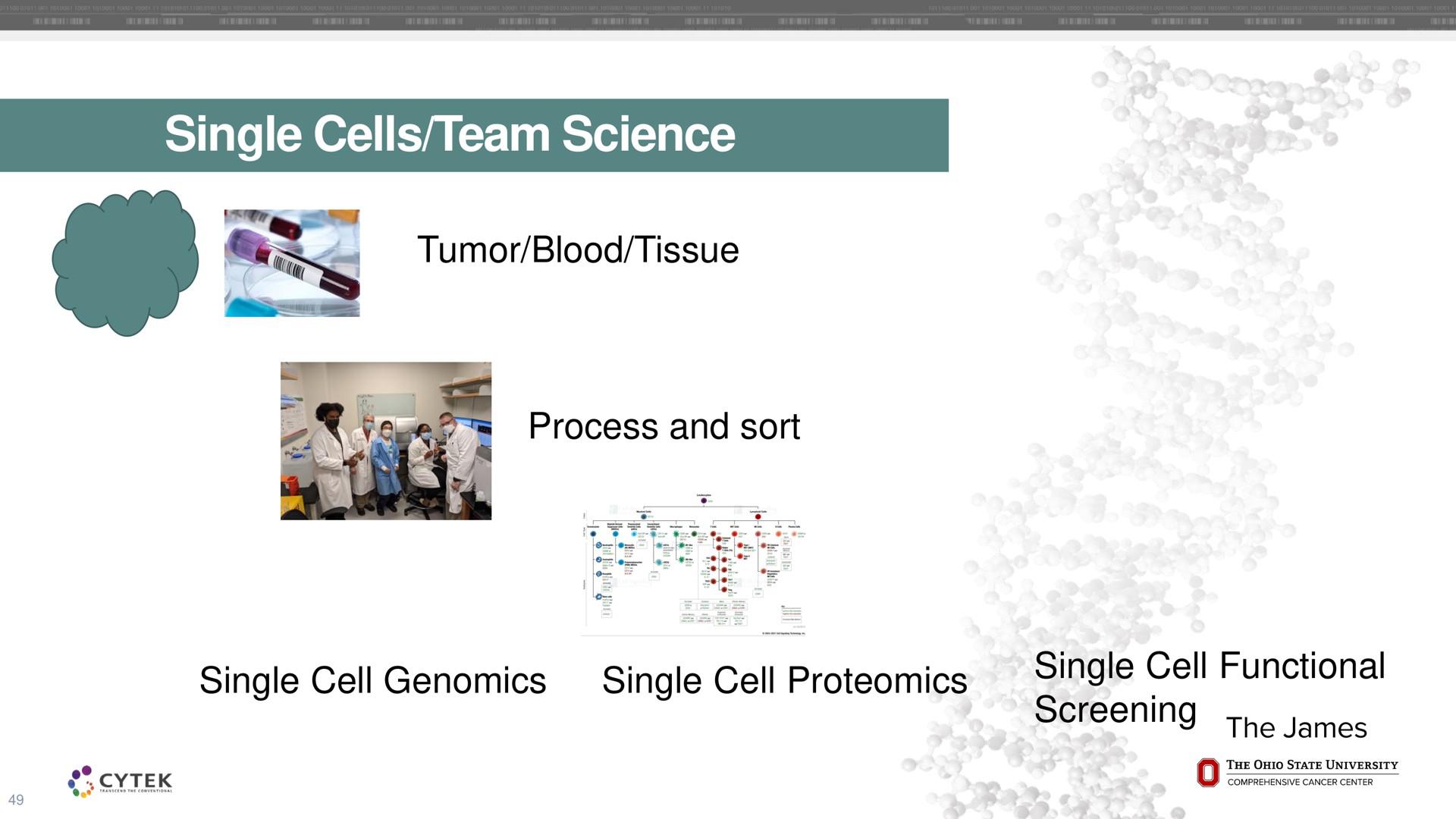 single cells team science tumor blood tissue cell cell cell functional | Cytek