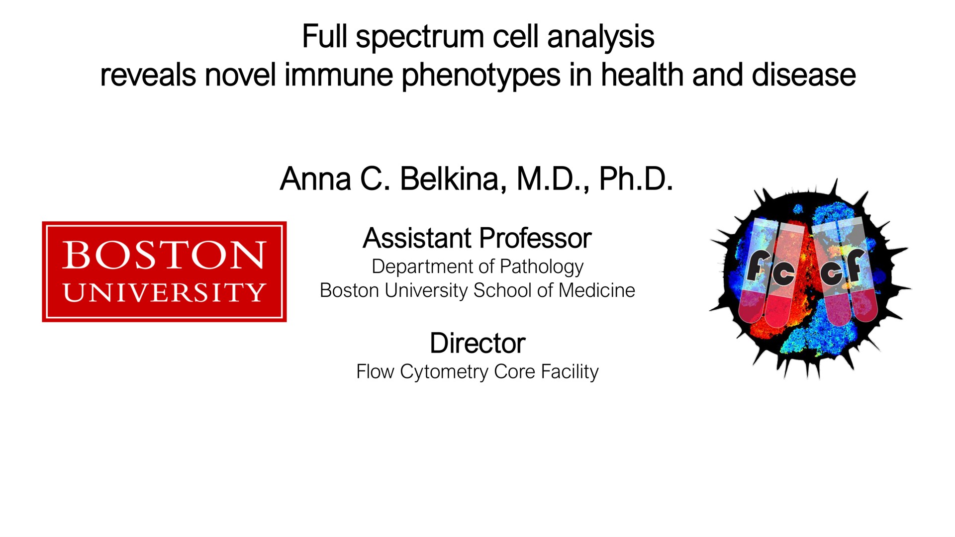 full spectrum cell analysis reveals novel immune phenotypes in health and disease anna assistant professor director | Cytek