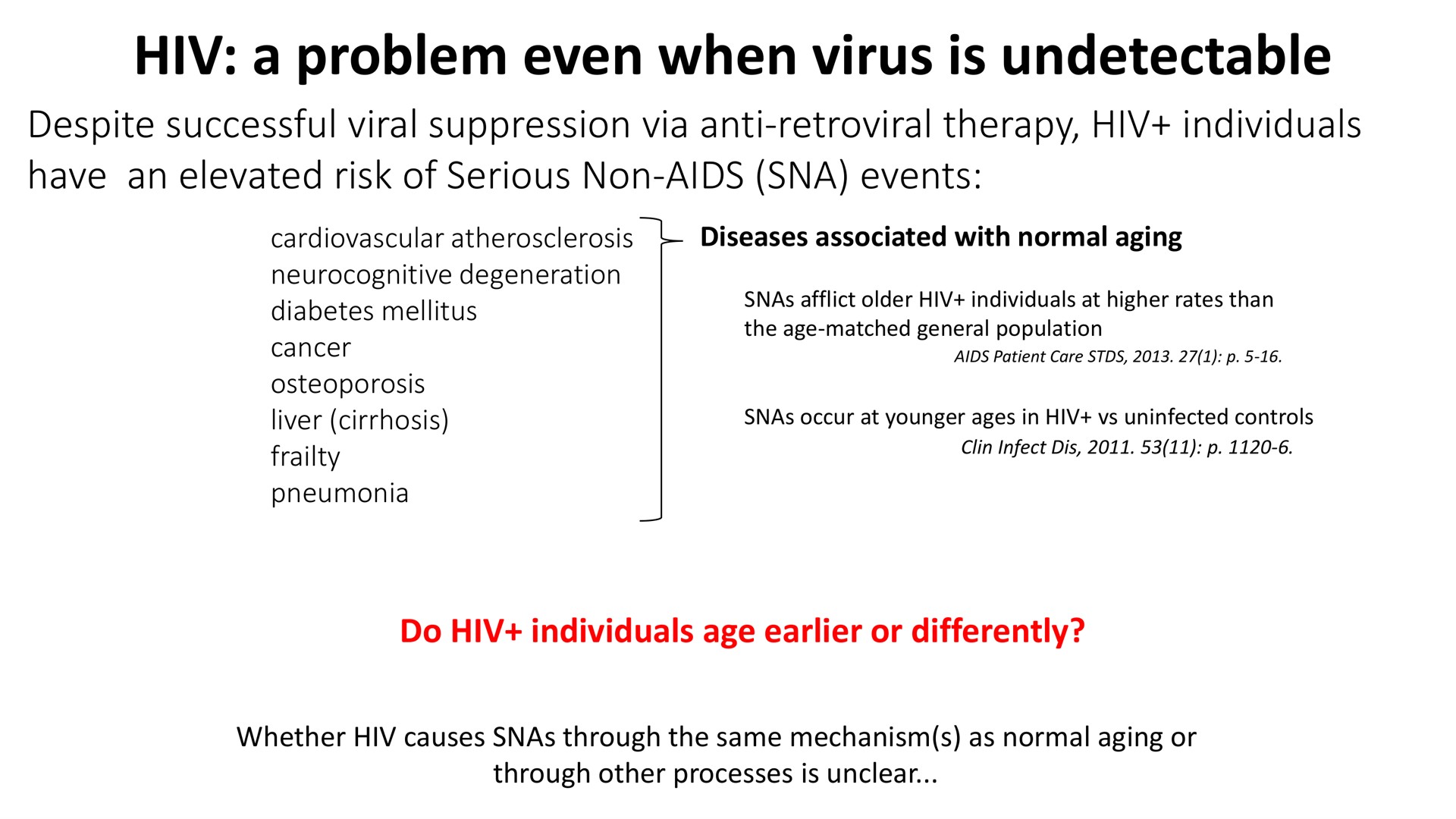 a problem even when virus is undetectable despite successful viral suppression via anti therapy individuals have an elevated risk of serious non aids events | Cytek