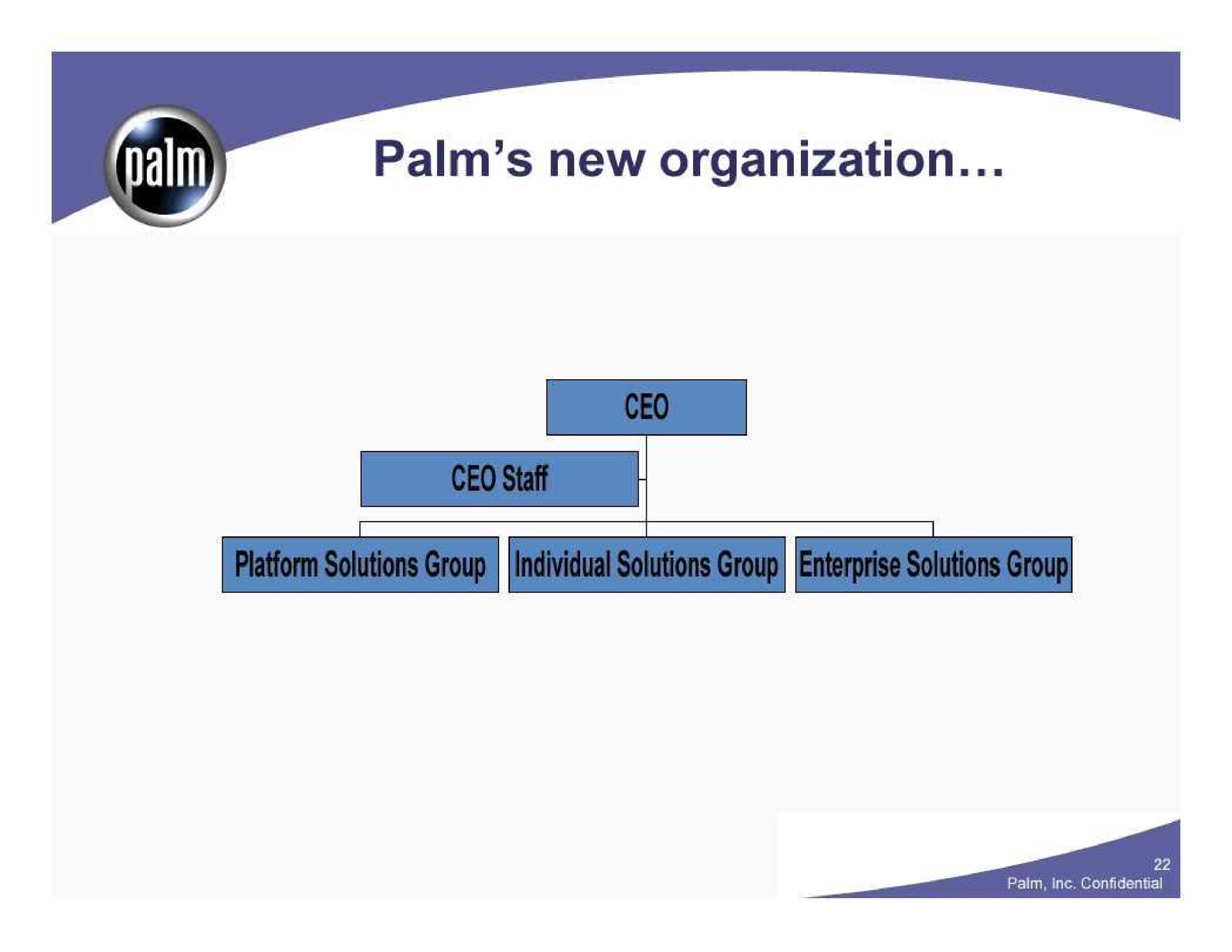 palm new organization | Palm Inc.