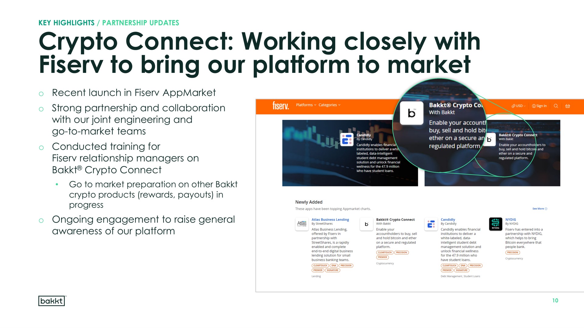 connect working closely with to bring our platform to market | Bakkt