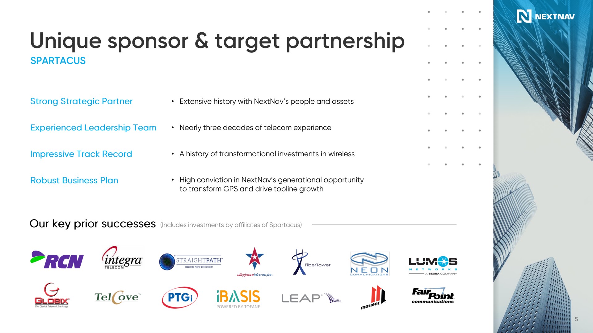 unique sponsor target partnership ake i | NextNav