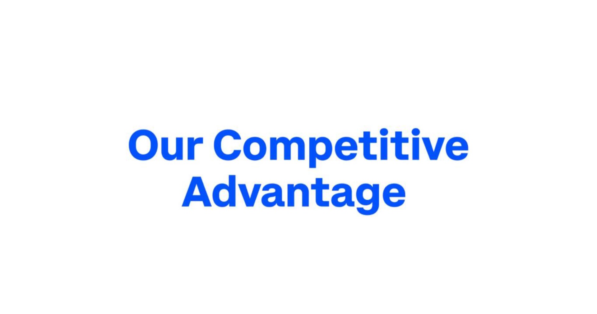 our competitive advantage | Coinbase