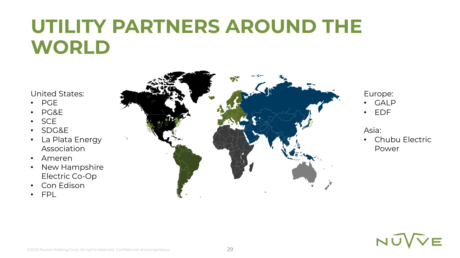 utility partners around the world | Nuvve