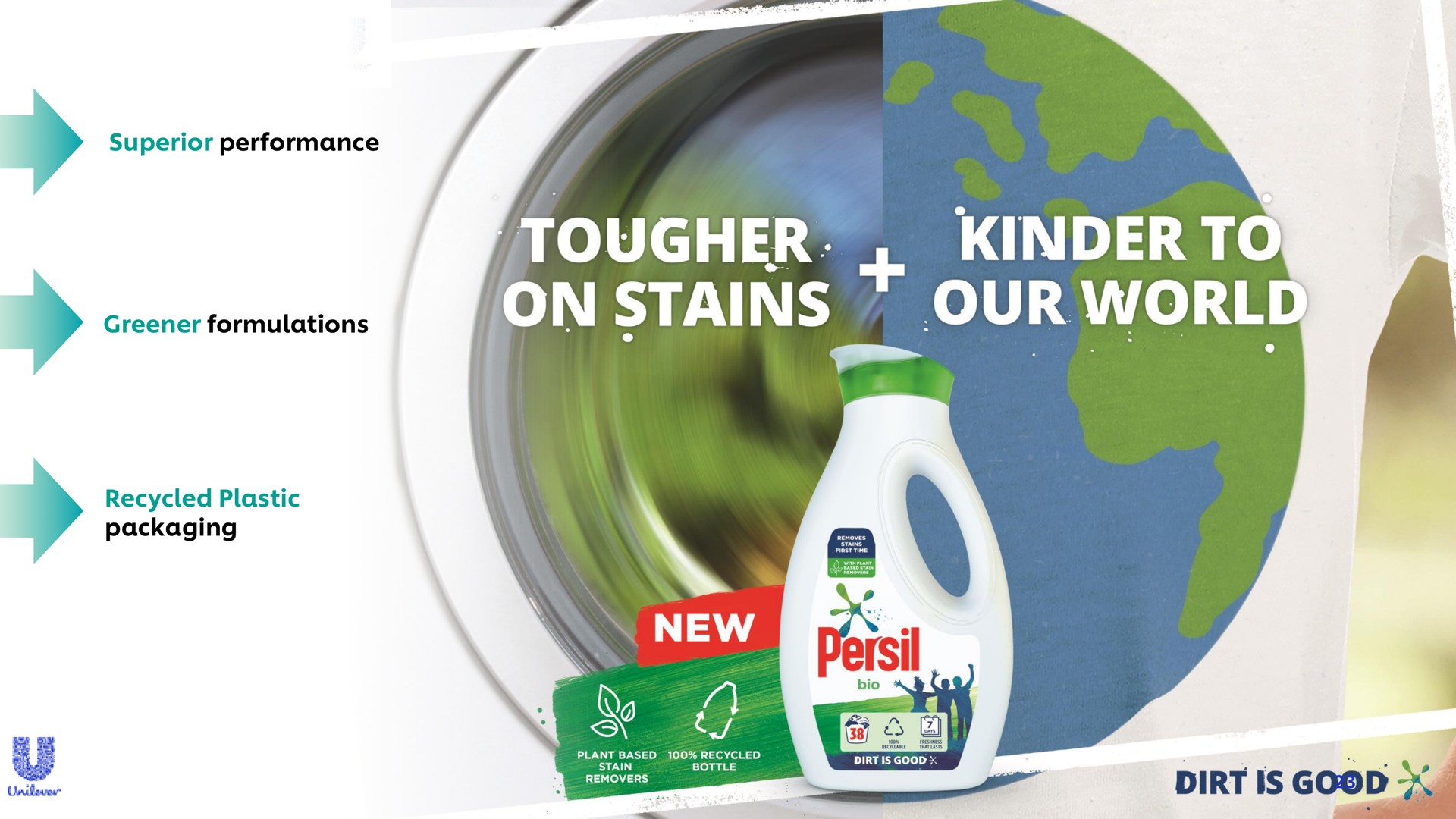 on stains to our dirt is good i | Unilever