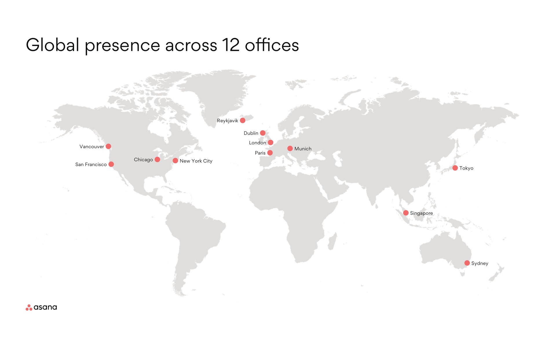 global presence across ces offices | Asana