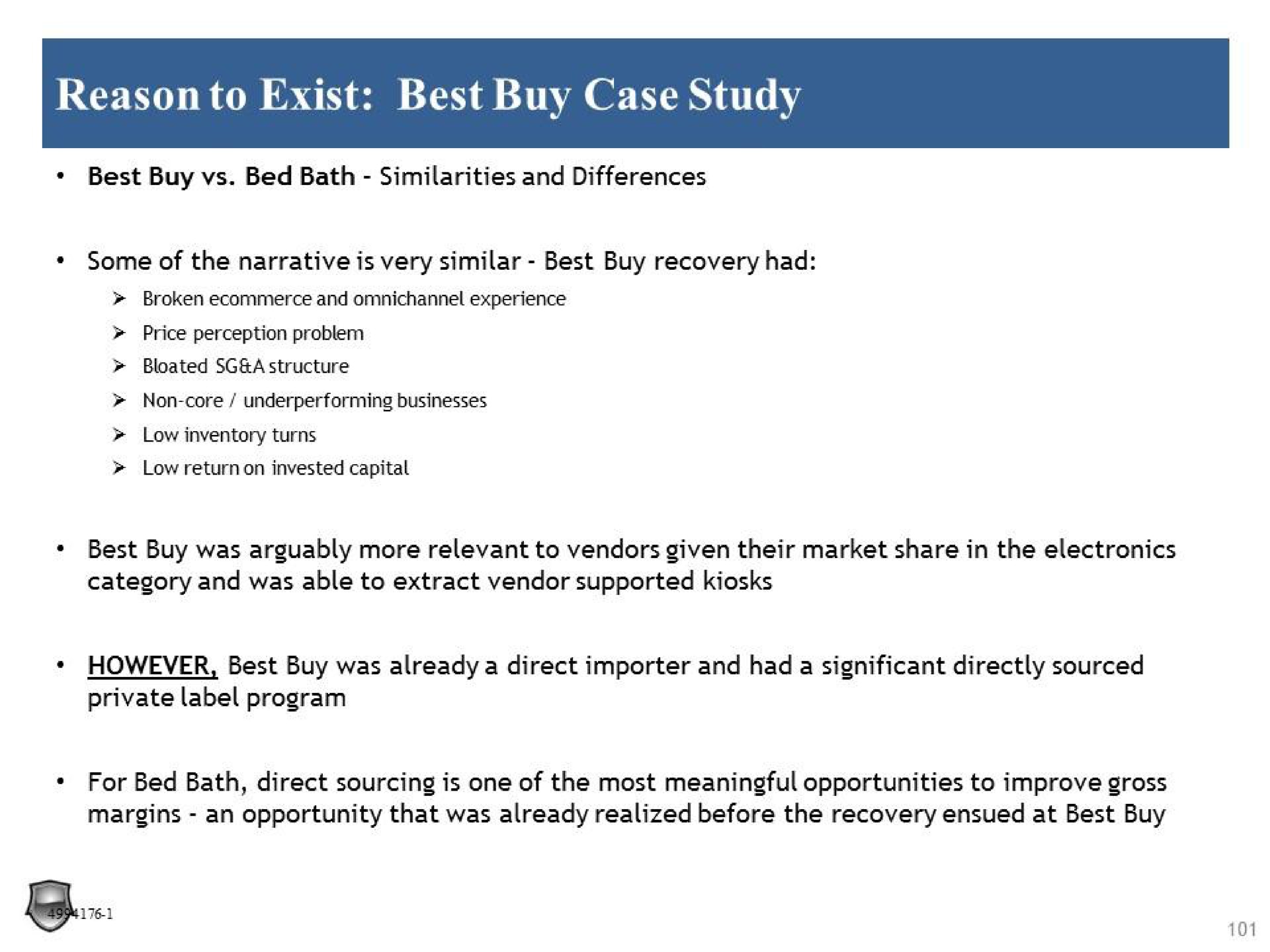 reason to exist best buy case study | Legion Partners