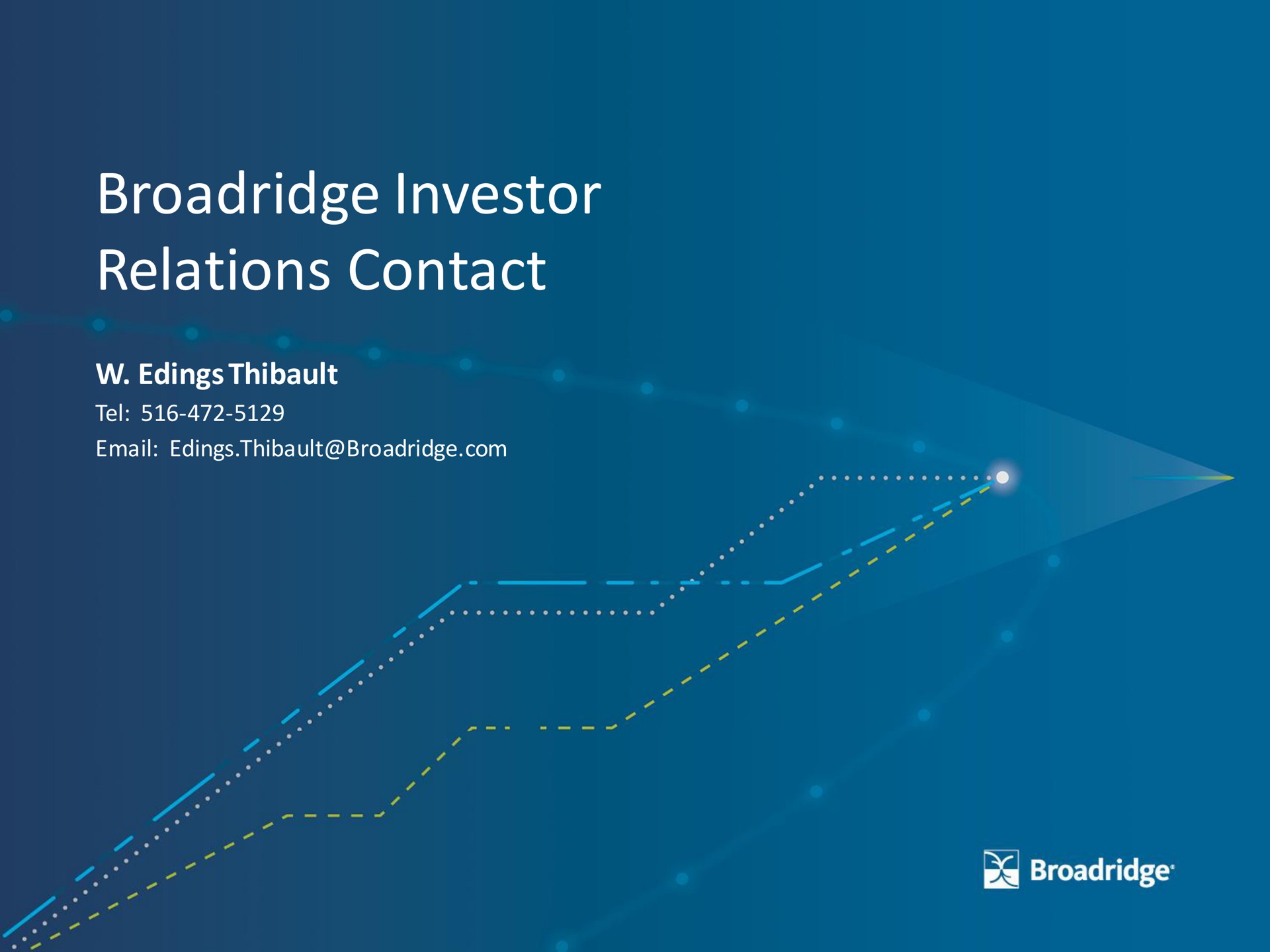 investor relations contact | Broadridge Financial Solutions