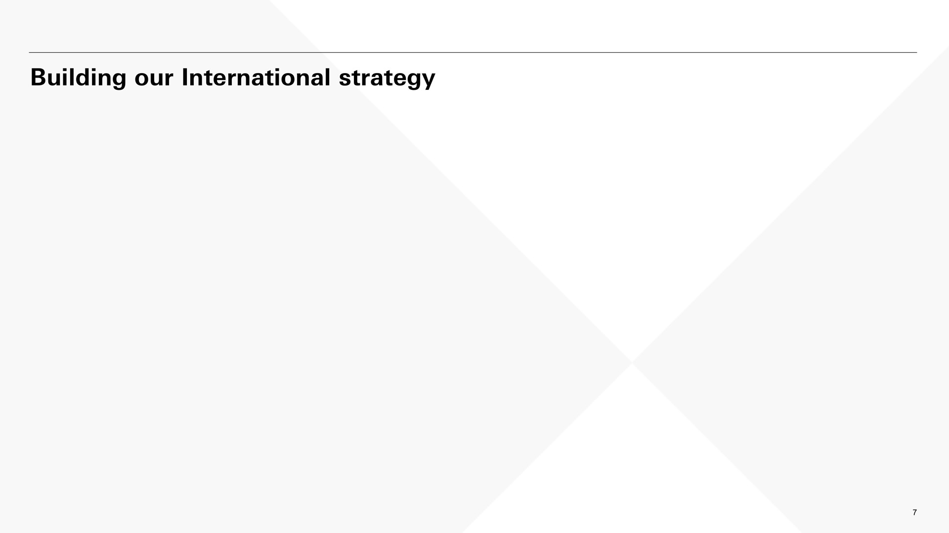 building our international strategy | HSBC
