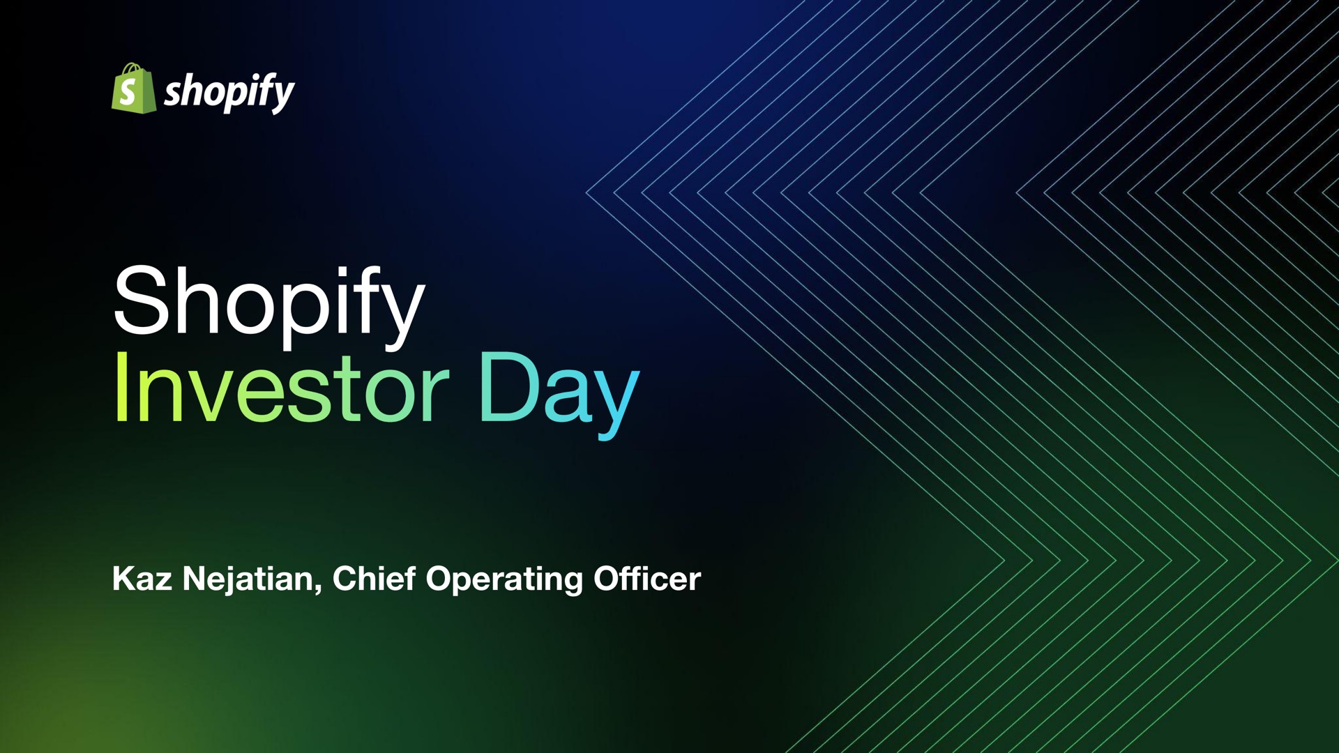 chief operating officer investor day | Shopify