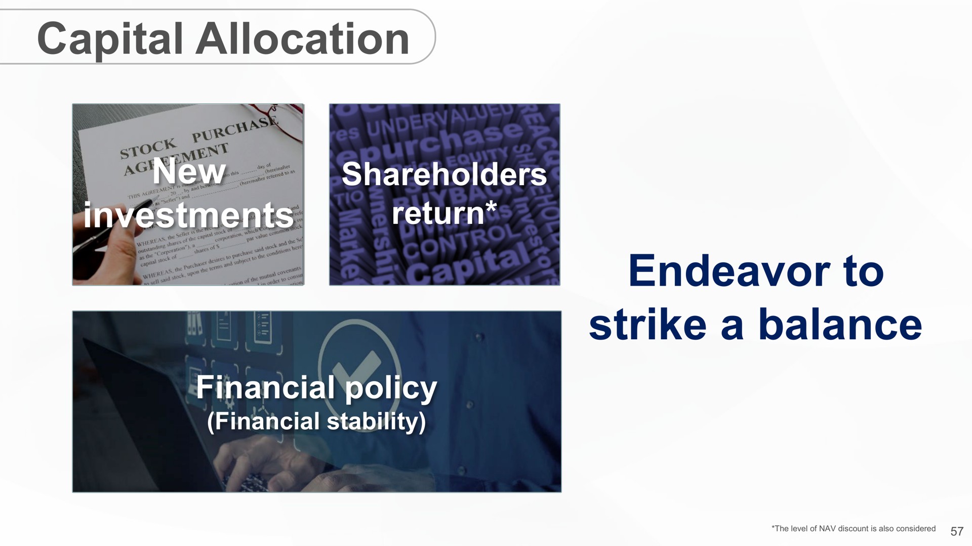 capital allocation new investments shareholders return financial policy endeavor to strike a balance | SoftBank