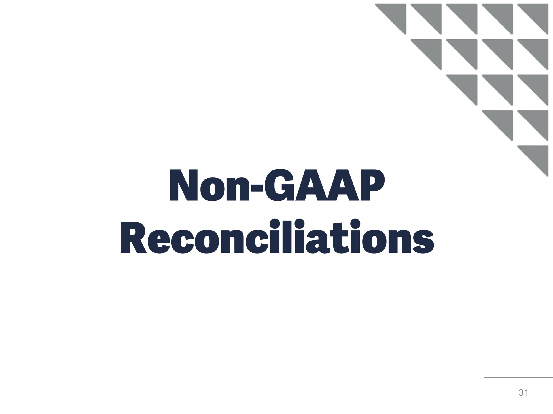 non reconciliations | Heartland Financial USA