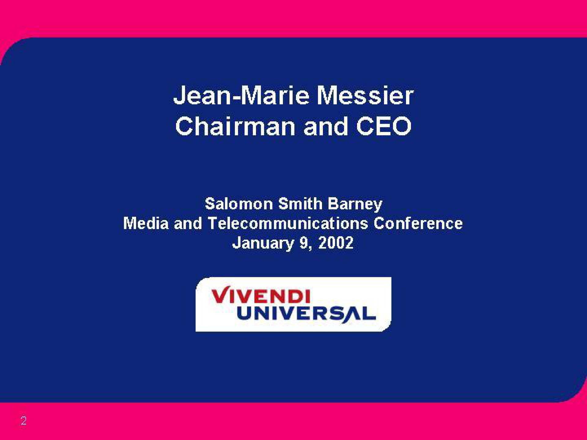 jean chairman and universal | Vivendi