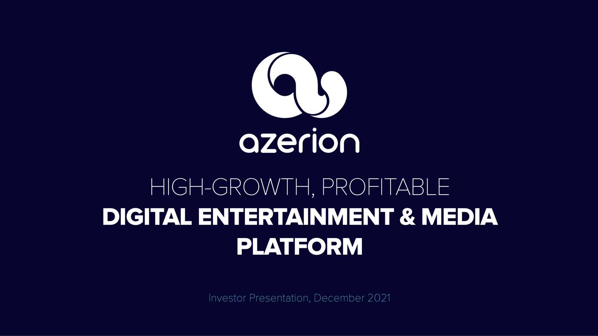 grow profitable digital entertainment media platform | Azerion