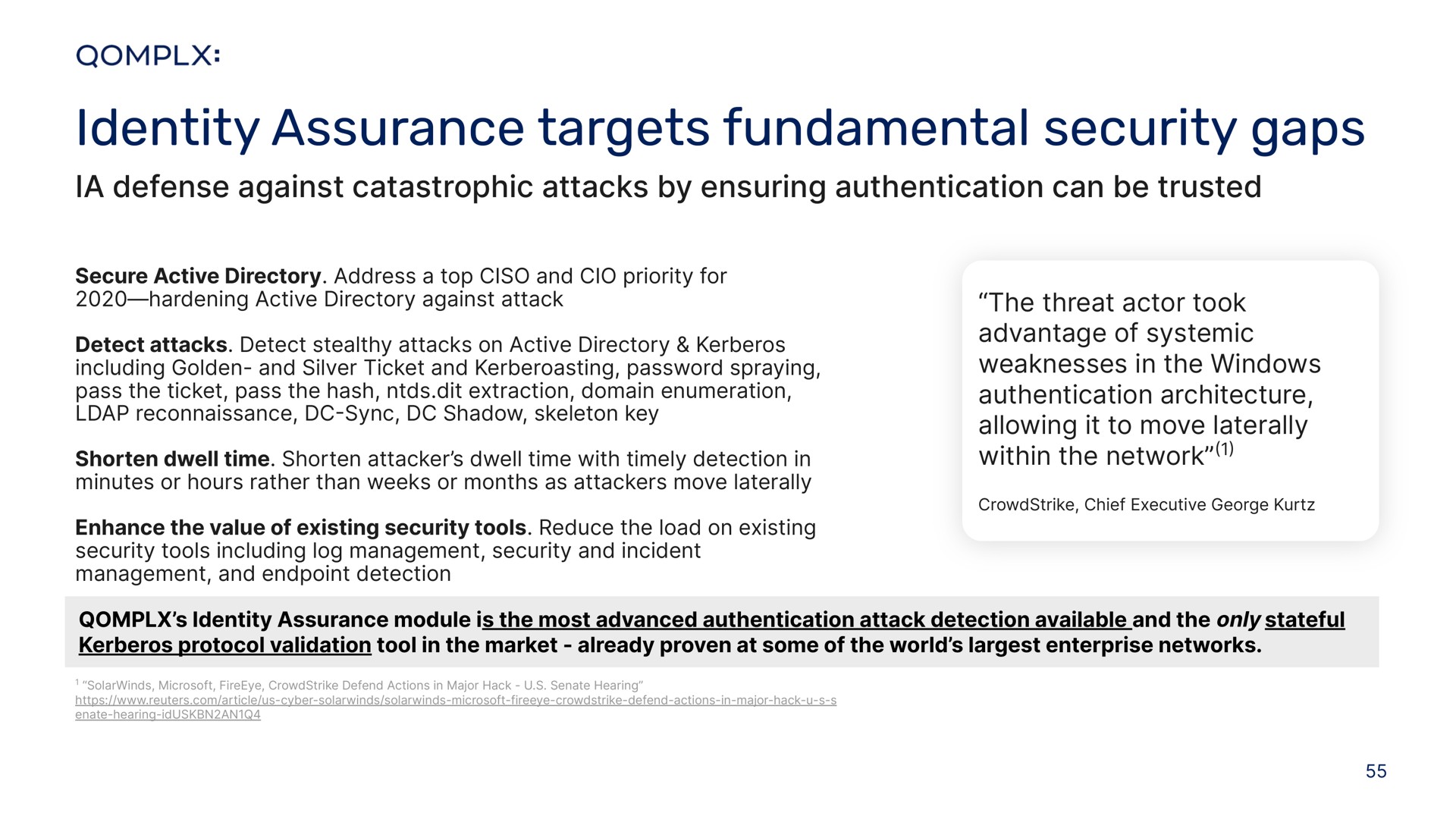 identity assurance targets fundamental security gaps | Qomplx