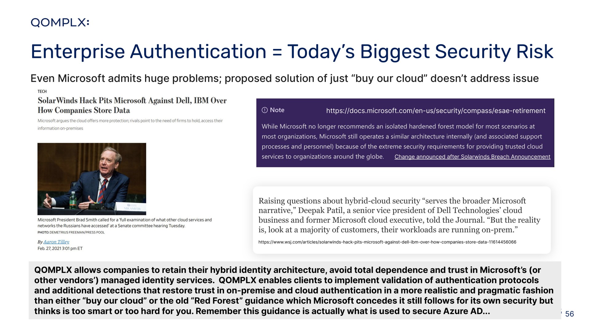 enterprise authentication today biggest security risk | Qomplx