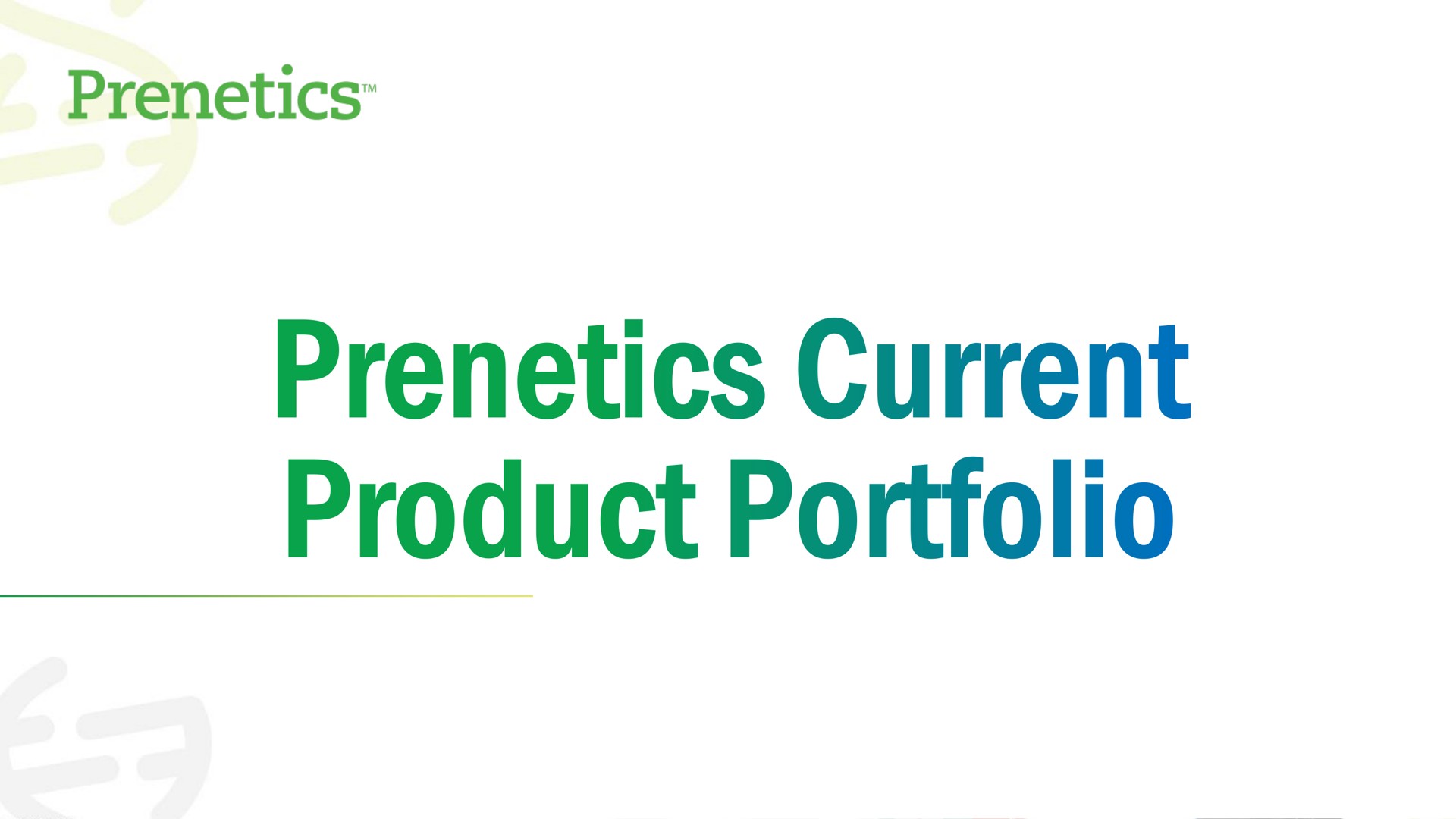 current product portfolio | Prenetics