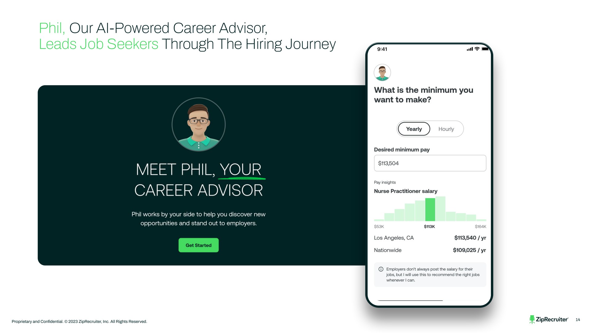 our powered career advisor leads job seekers through the hiring journey powered meet your omen | ZipRecruiter
