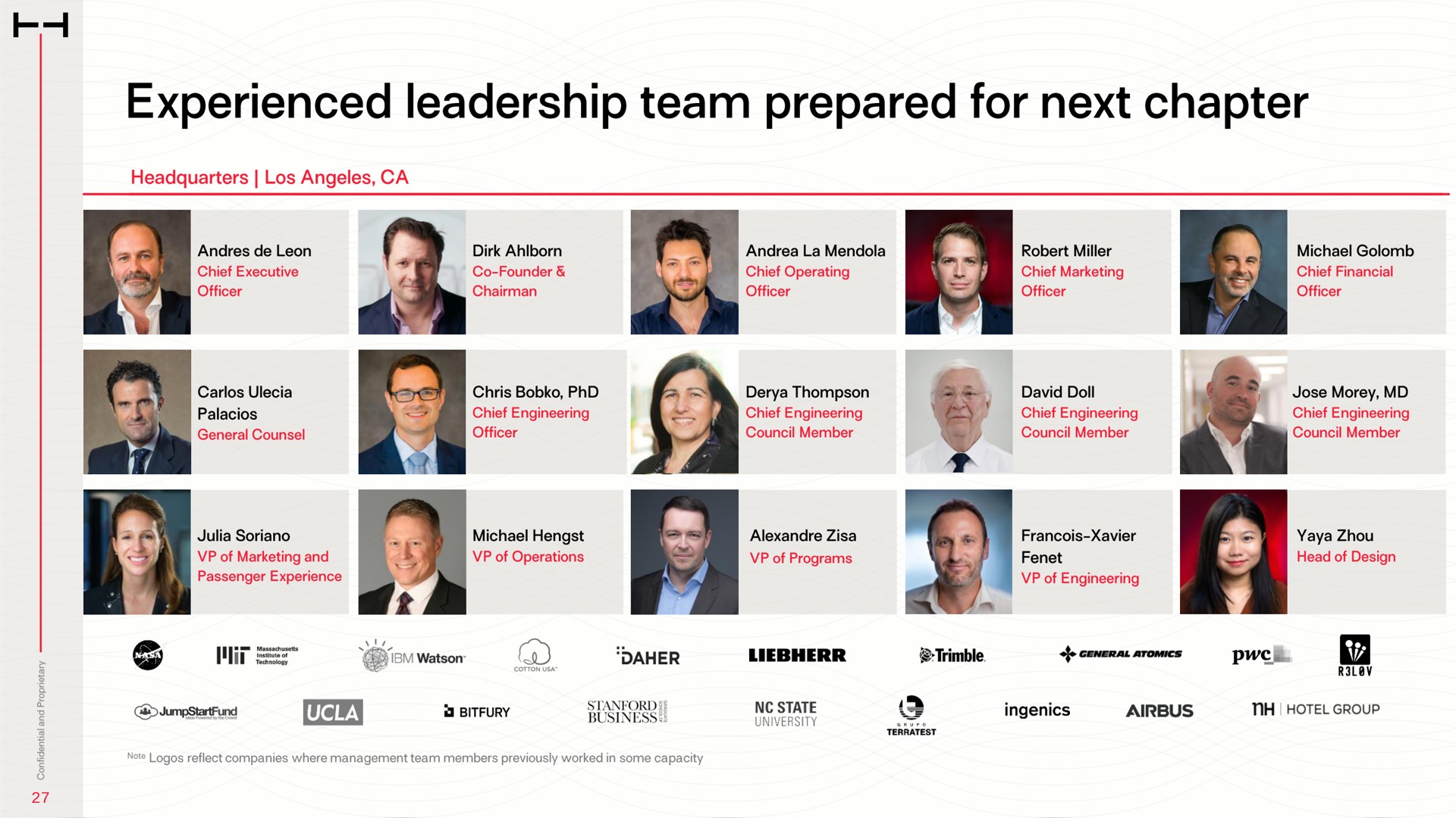 experienced leadership team prepared for next chapter a | HyperloopTT