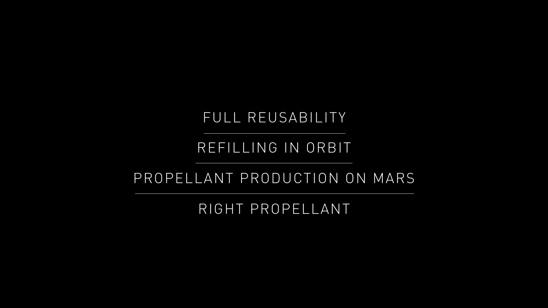 full refilling in orbit propellant production on mars right propellant | SpaceX