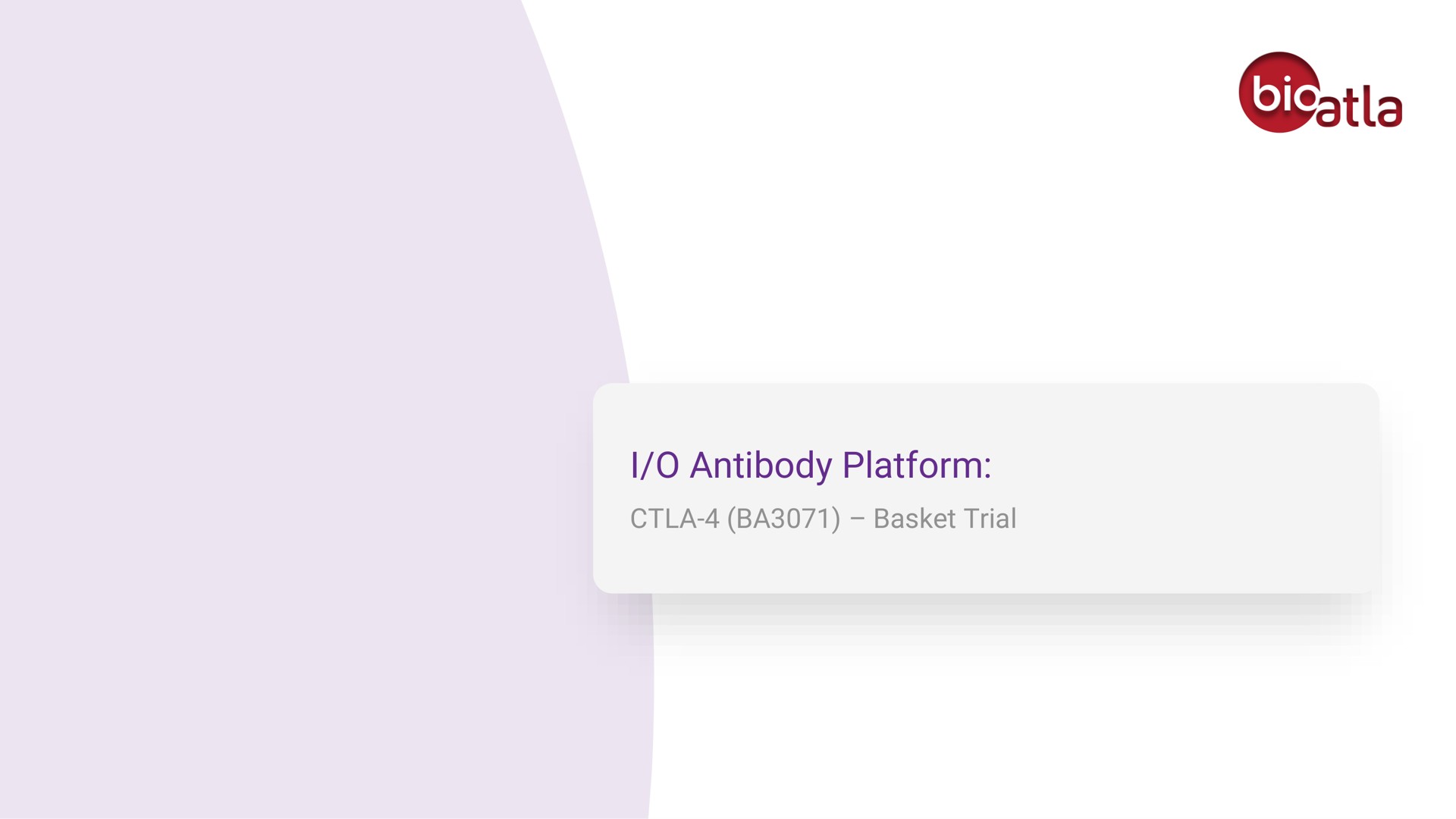i antibody platform basket trial | BioAtla
