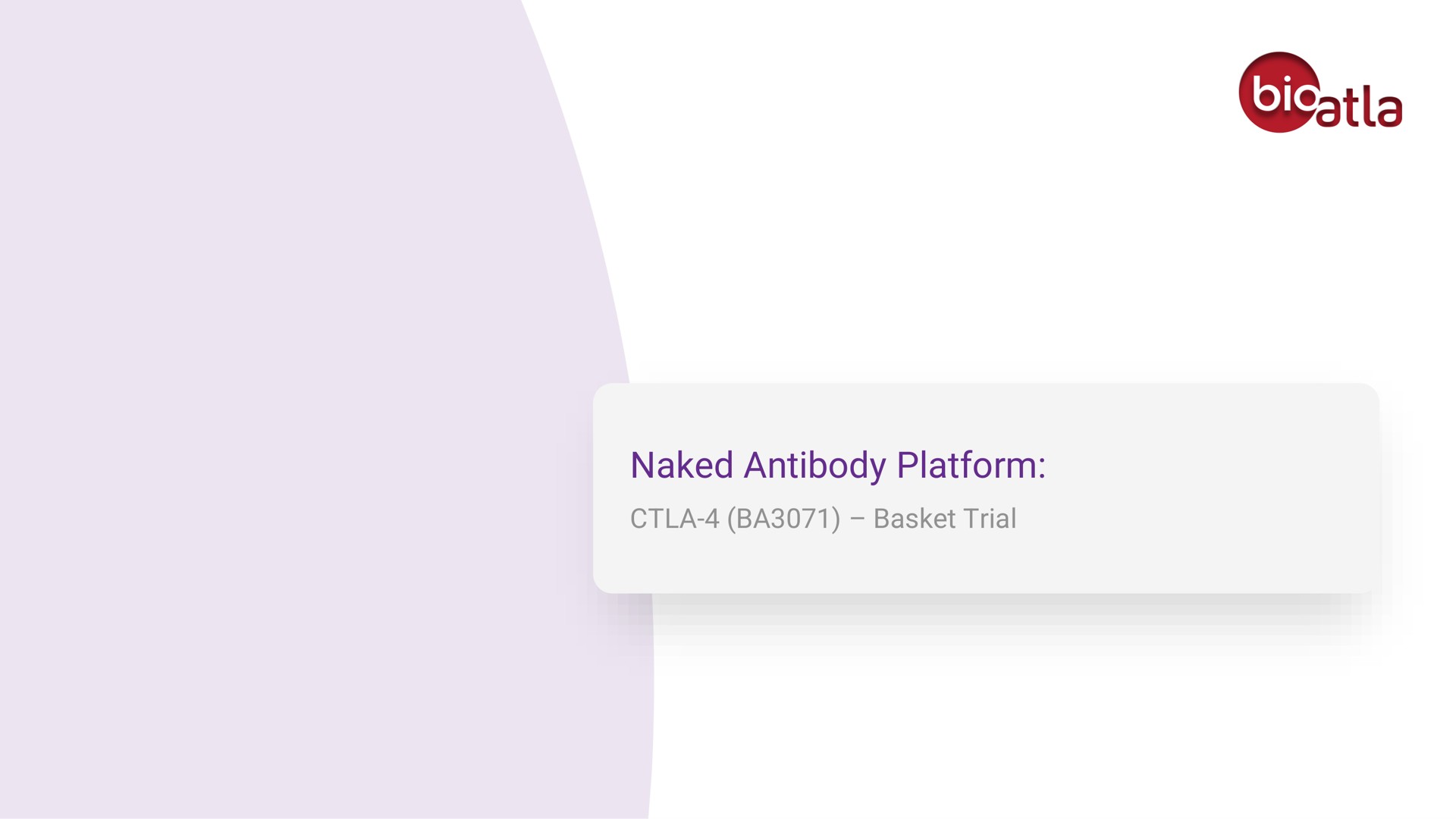 naked antibody platform basket trial | BioAtla