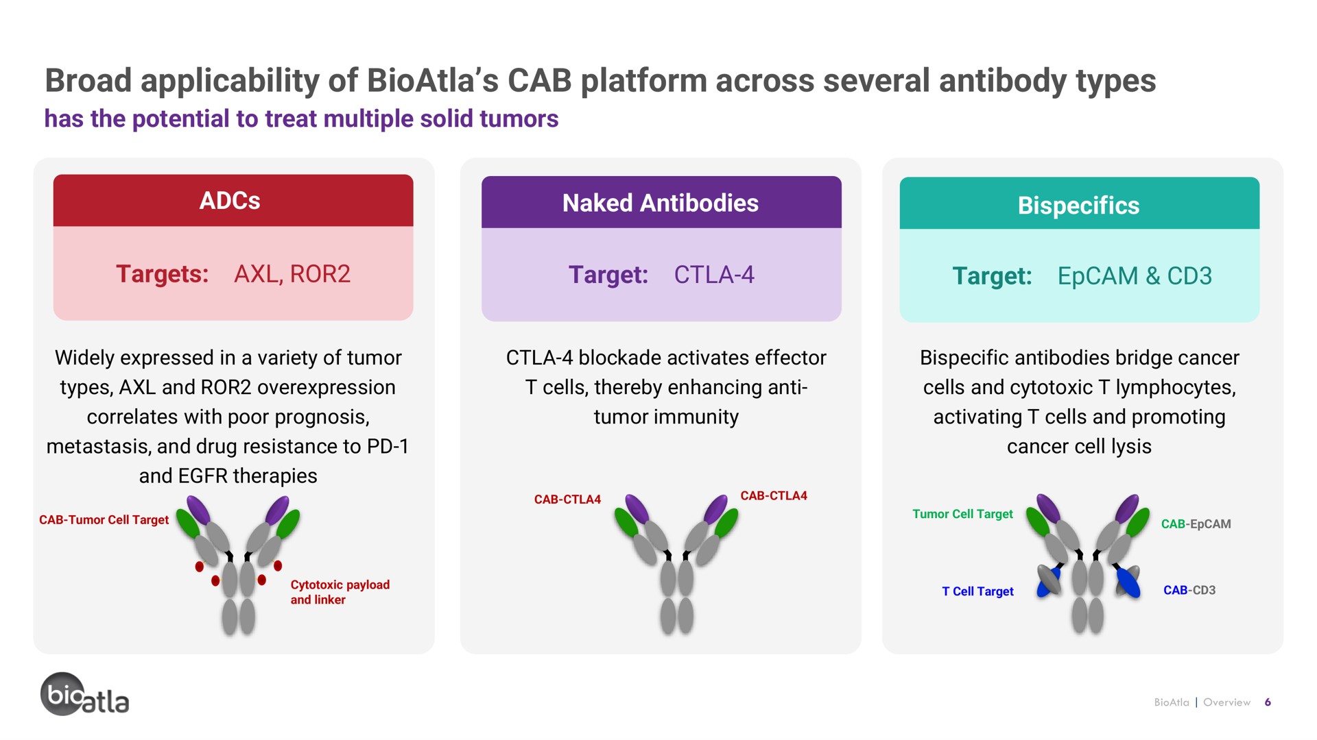 broad applicability of cab platform across several antibody types | BioAtla