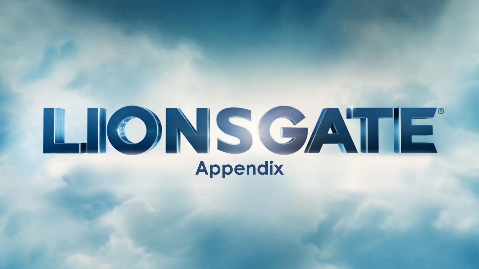 appendix ons sate | Lionsgate