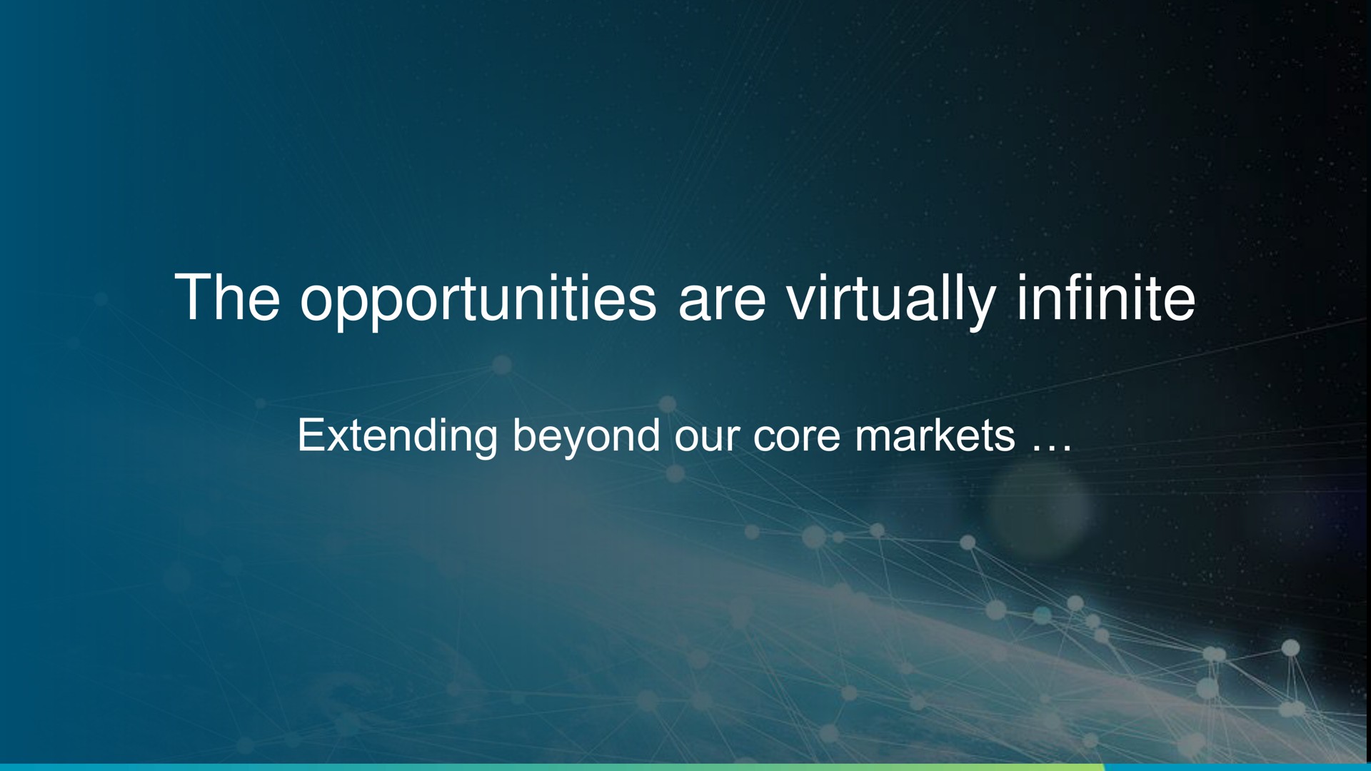 the opportunities are virtually infinite extending beyond our core markets | Hexagon