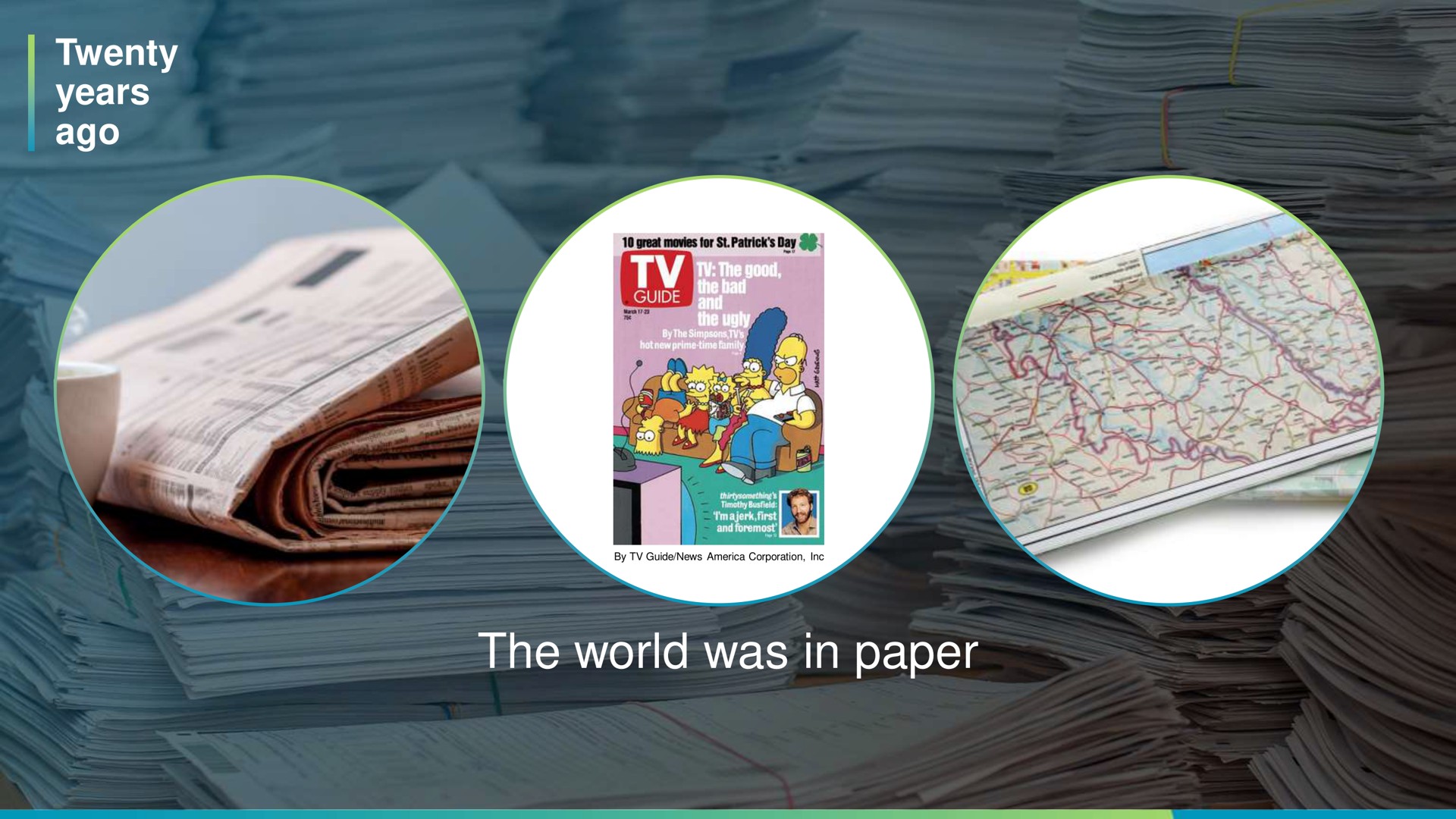 twenty years ago the world was in paper a | Hexagon