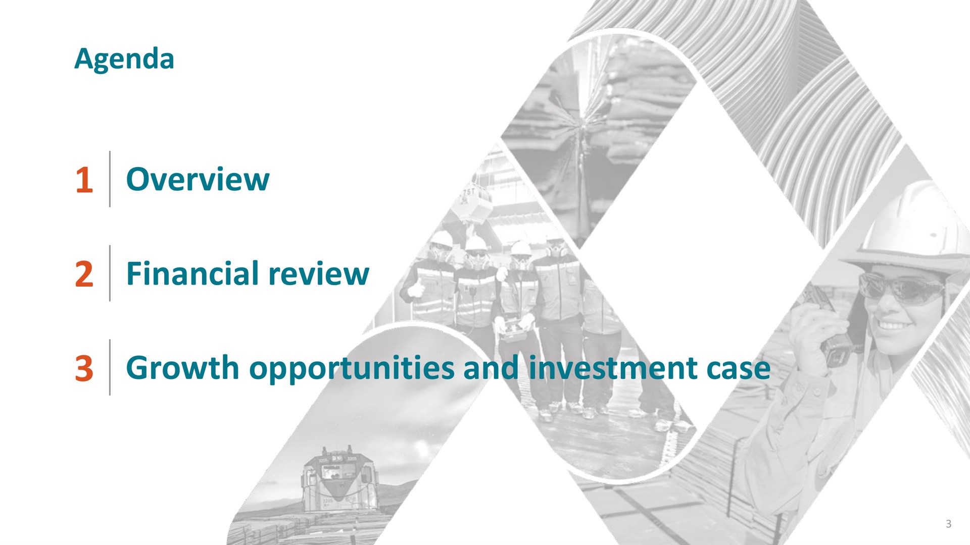 agenda overview financial review growth opportunities and investment case | Antofagasta