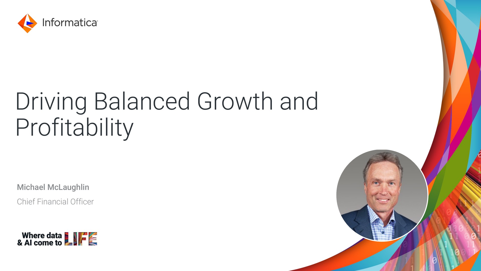 driving balanced growth and profitability to | Informatica