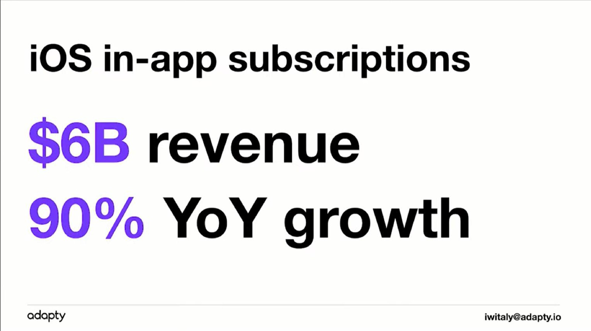 revenue yoy growth | Adapty