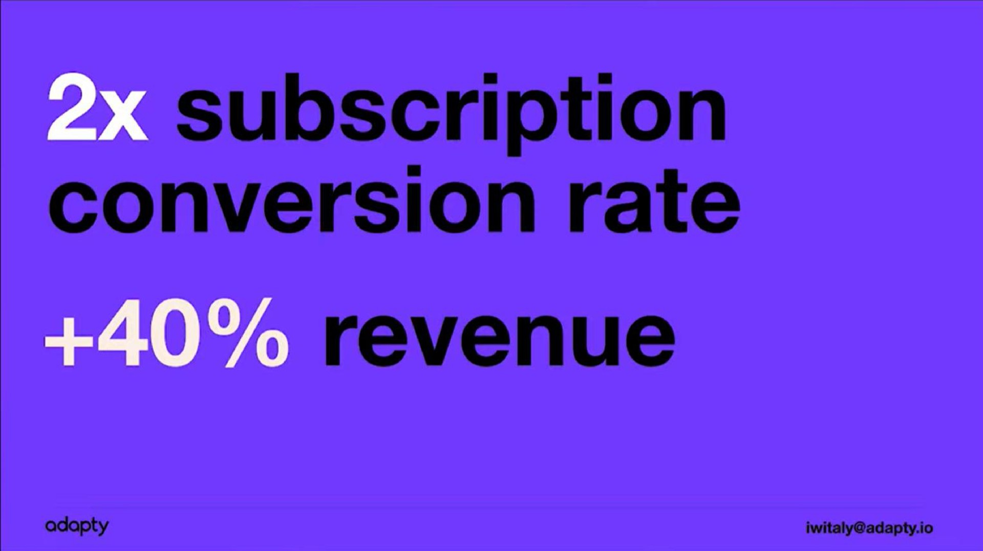 subscription conversion rate revenue | Adapty